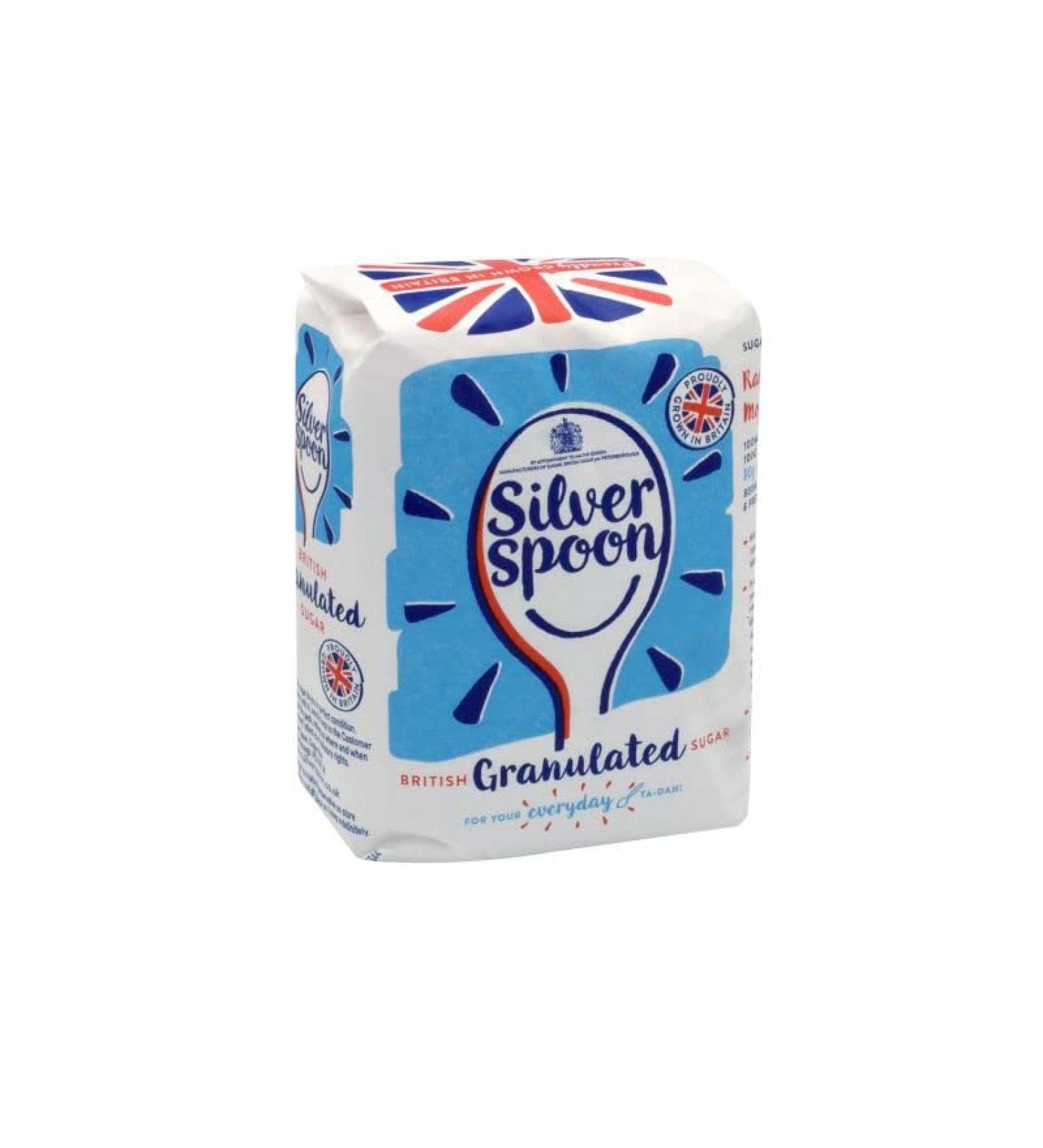 Silverspoon White Granulated Sugar| General Sweetening| British Grown Sugar| 1kg (Pack of 5) - Buy Online on SooperMarket.com