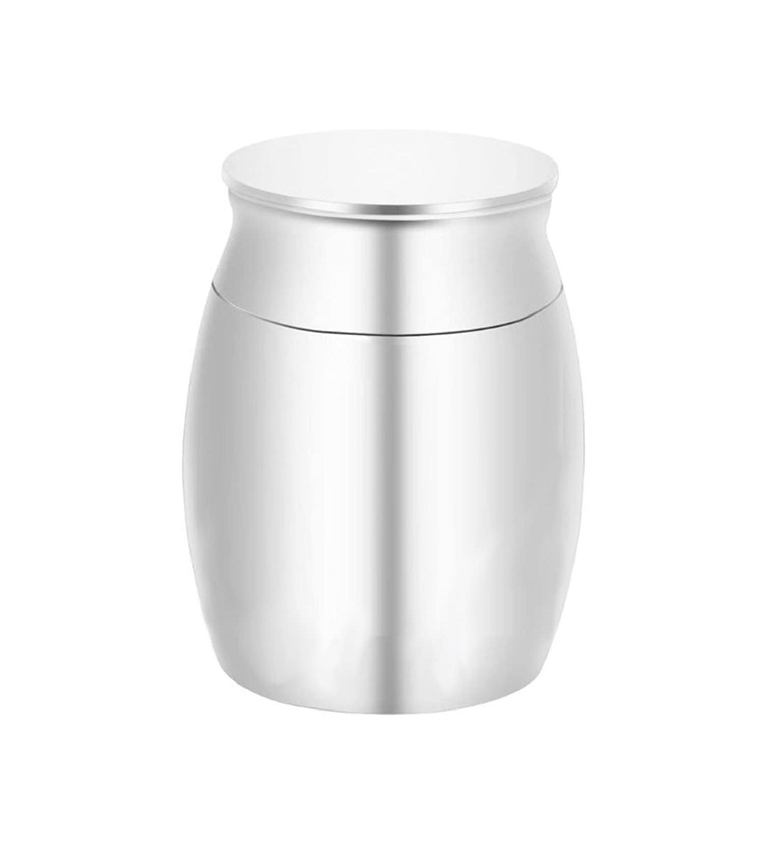 LZZEM 1 Piece Mini Keepsake Urn Stainless Steel Cremation Urn Jewelry Small Urn Used for Human Ashes Waterproof Decorative Ashes Loss of Pet Sympathy - Buy Online on SooperMarket.com