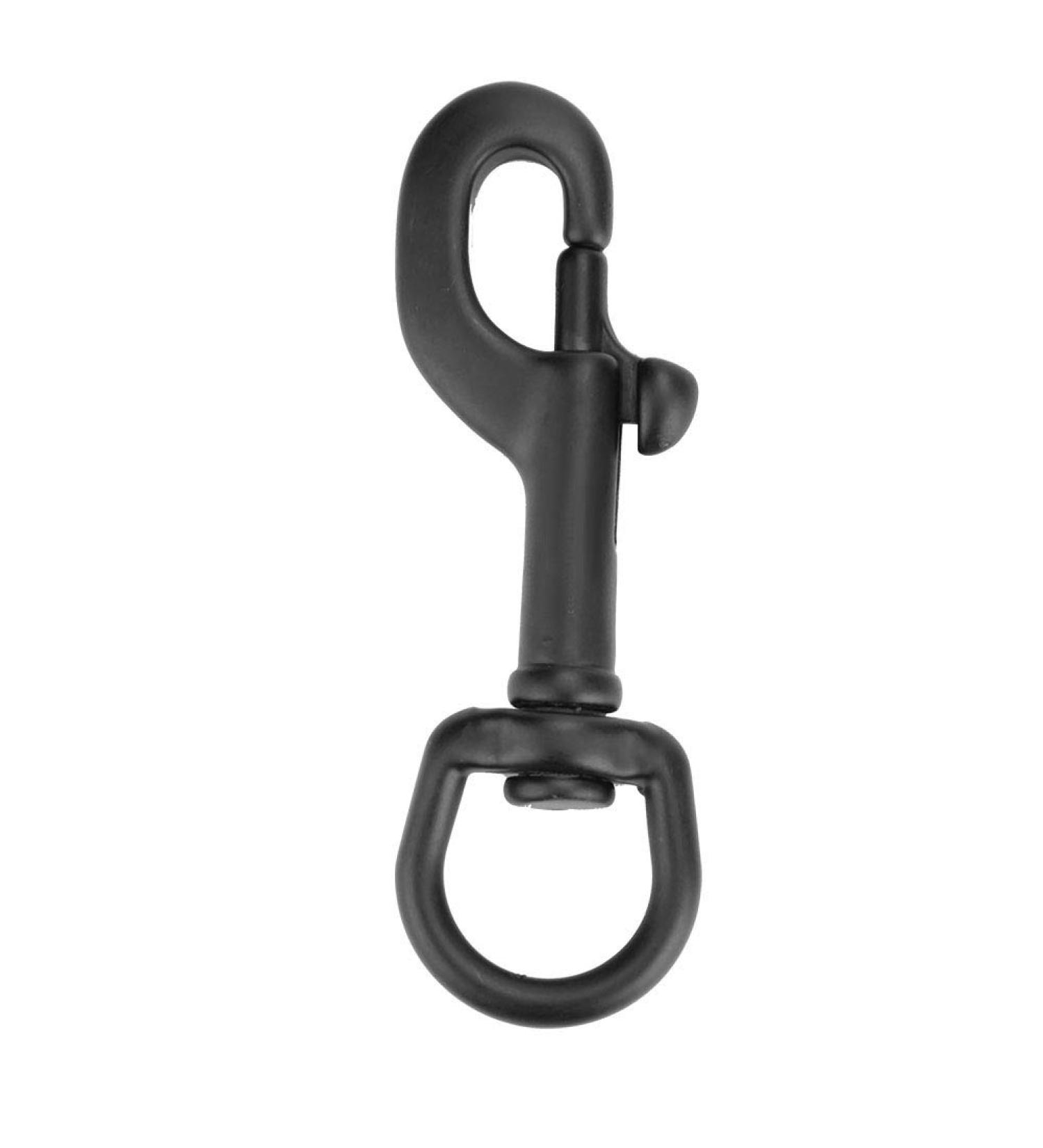 Nosii Stainless Steel Swivel Snap Hook - 75mm Black Bolt Accessory for Scuba Diving - Buy Online on SooperMarket.com