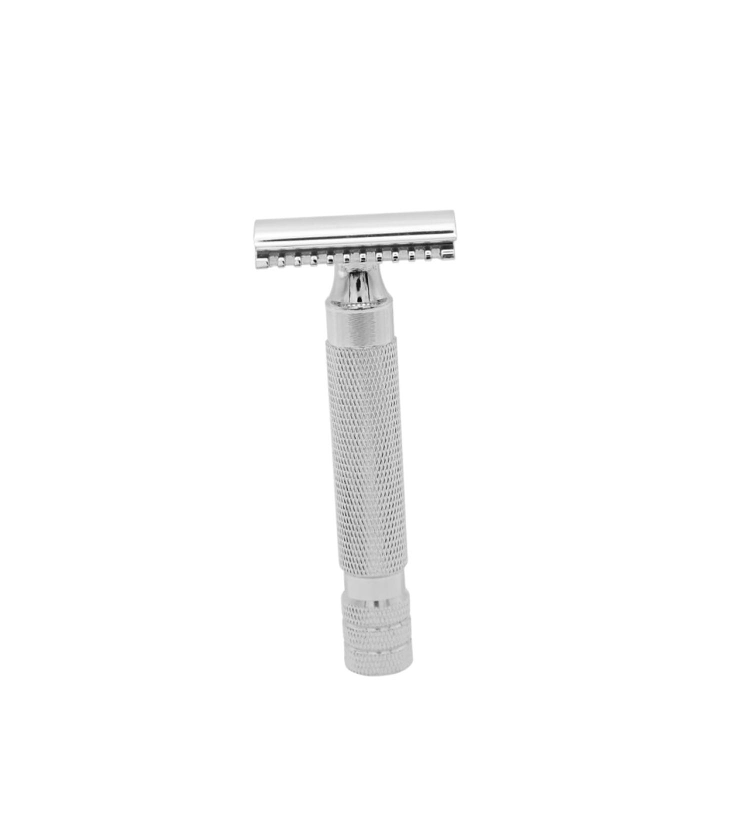 Premium Stainless Steel Safety Razor for Men - Eco-Friendly Wood Handle | Best Shaving Experience - Buy Online on SooperMarket.com