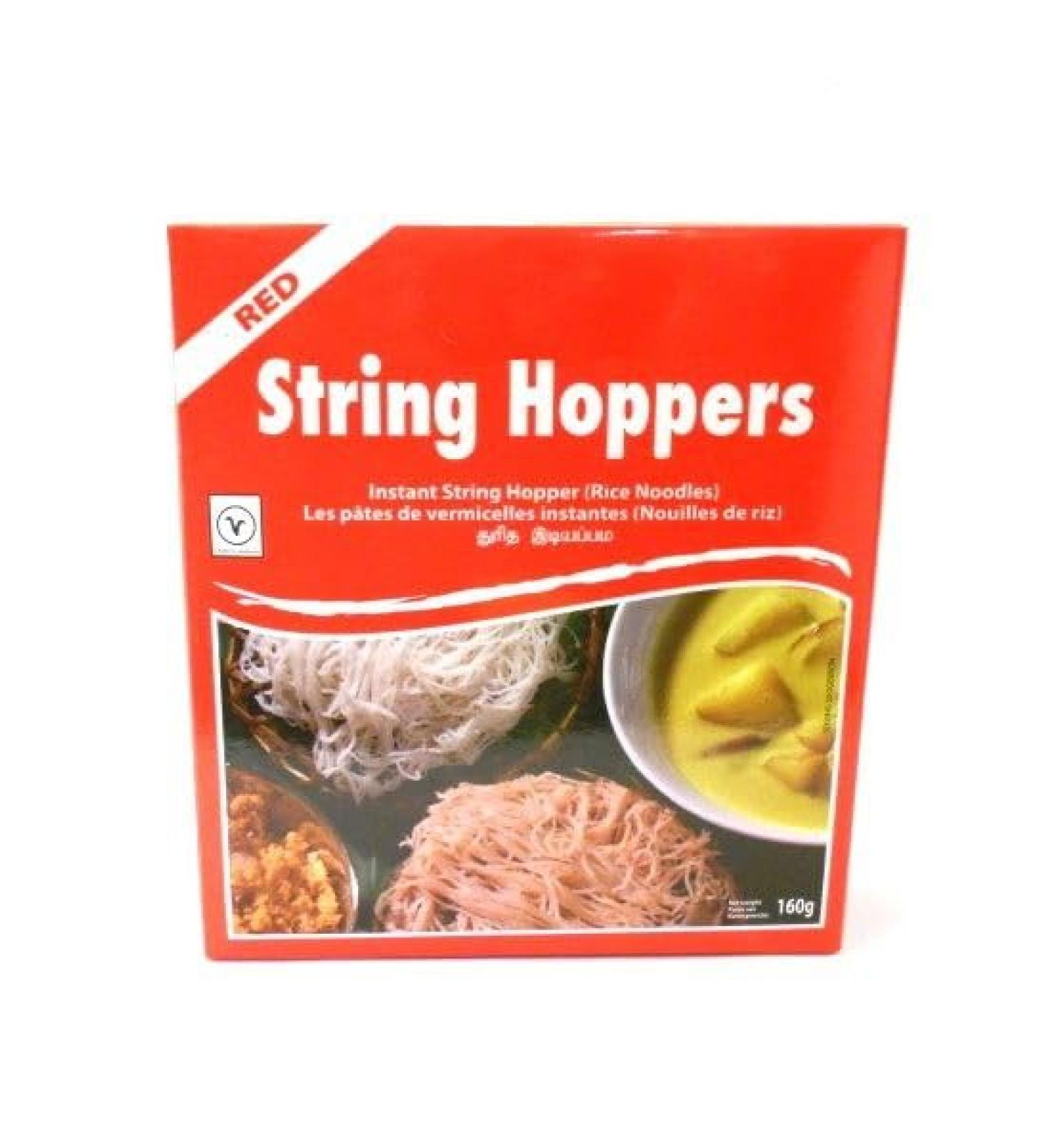 Niru Brand Red String Hopper | 160G | Hopper Instan | Instan Rice Noodles & Idiyappam Flour | 100% Row Rice | SriLankan Origin