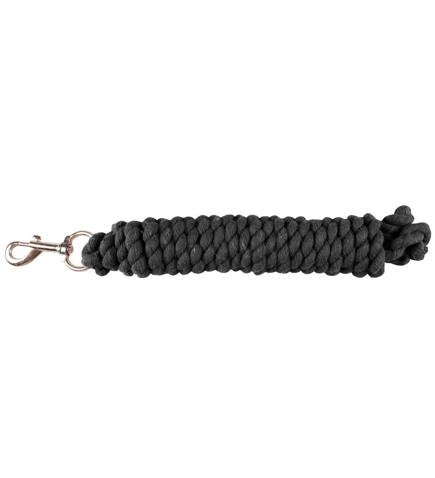 Horze Basic Cotton Lead Rope - 12ft - Black - One Size - Buy Online on SooperMarket.com