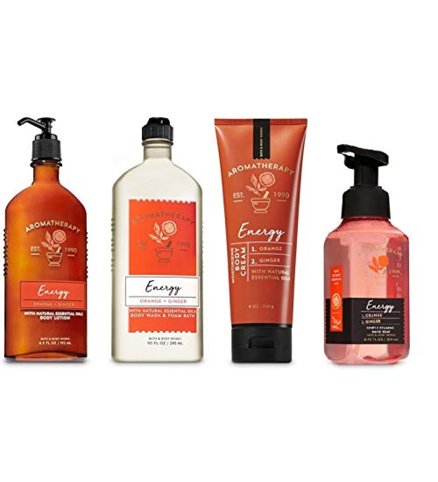Bath and Body Works Aromatherapy ORANGE GINGER Deluxe Gift Set - Body Care Bundle - Buy Online on SooperMarket.com