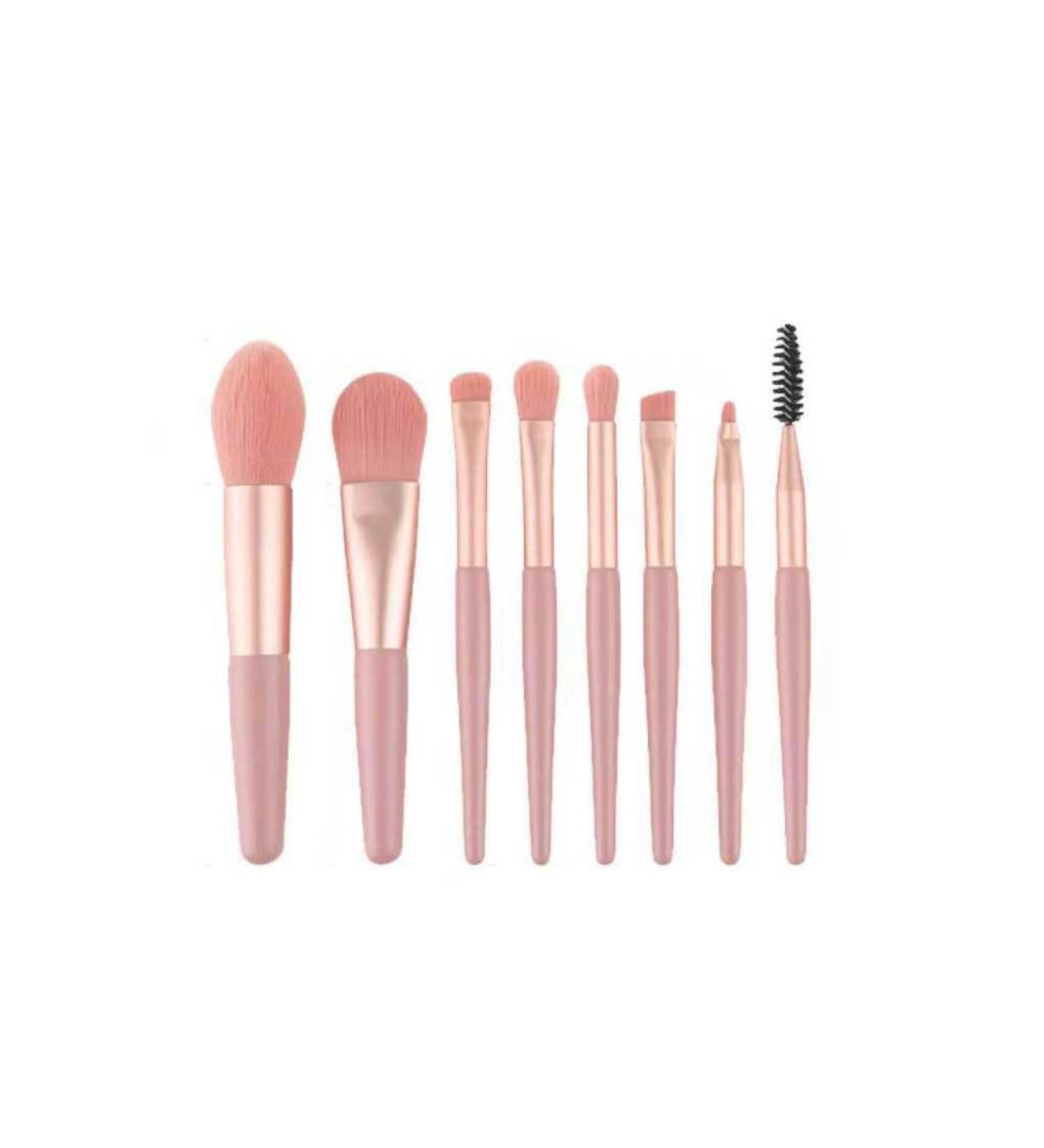 Dajidafu 8 Pieces/Set Makeup Brush Eye Shadow Foundation Brushes Portable Eyebrow Eyelash Concealer Make Up Tools Learner - Buy Online on SooperMarket.com