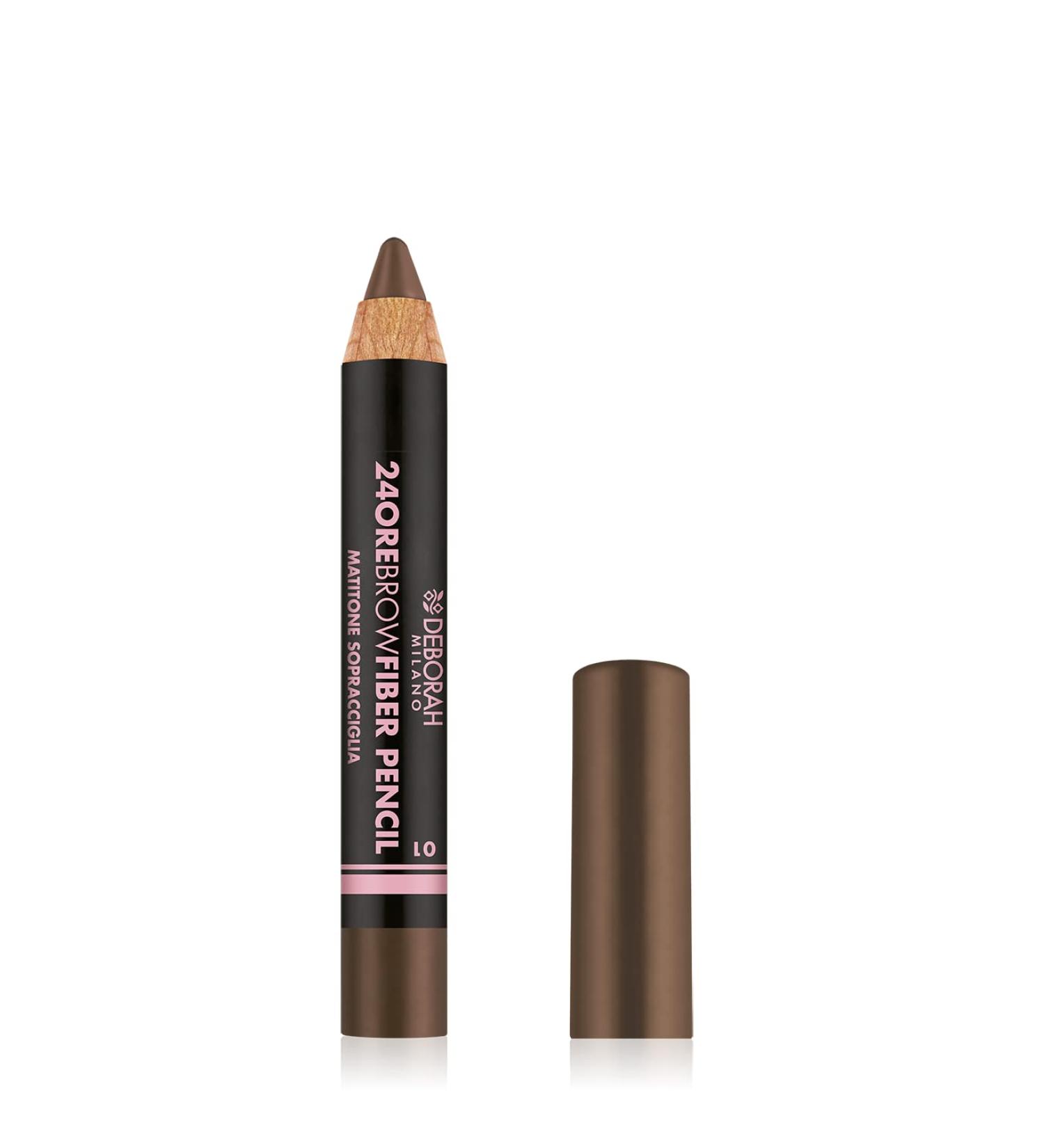 Deborah Milano 24-Hours Brow Fiber Pencil 01 Blonde | Waterproof Durable Eyebrow Pencil with Natural Fibers | Voluminous Finish 0.3g - Buy Internationally - Buy Online on SooperMarket.com