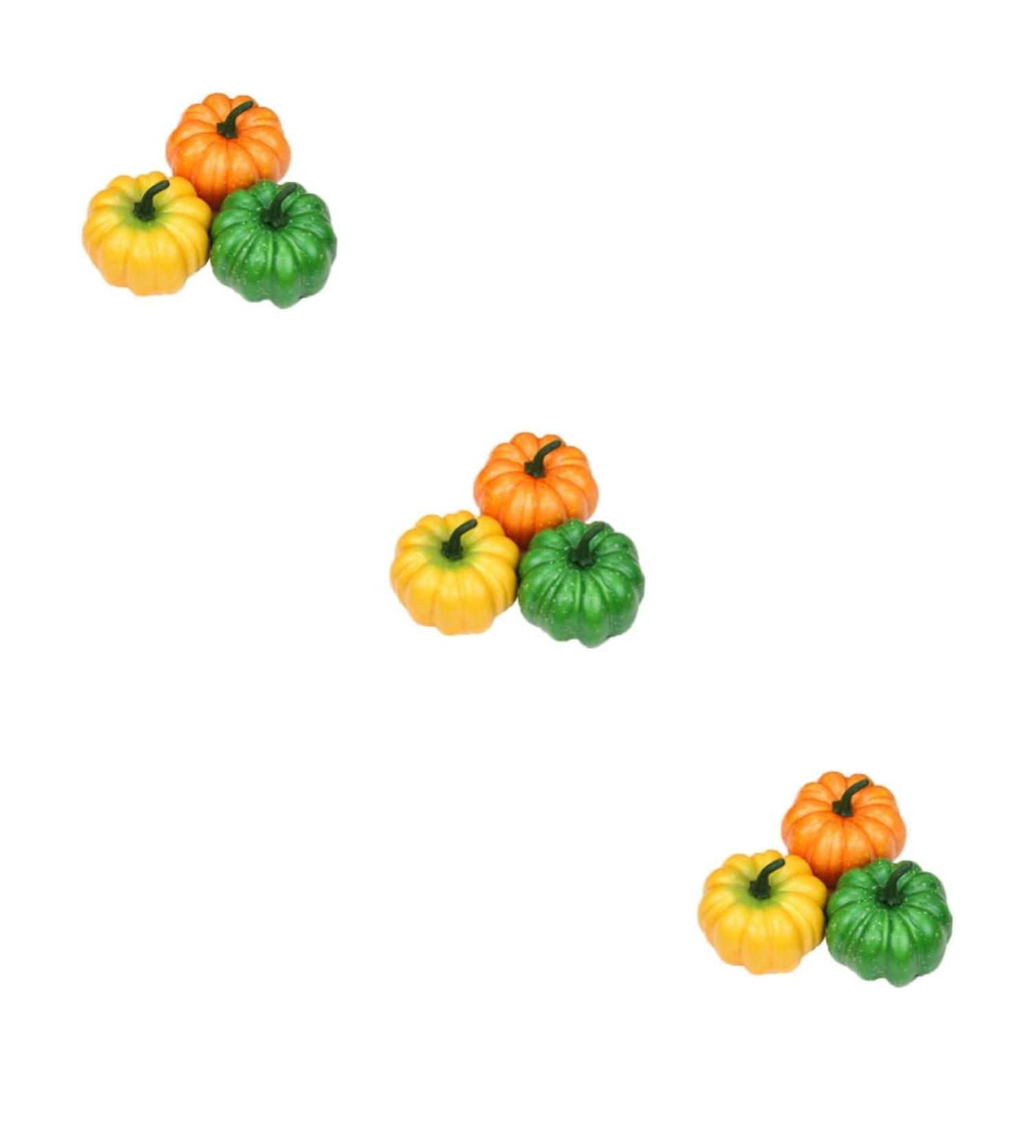 Alipis 9 Pcs Artificial Pumpkins Dollhouse Artificial Mini Pumpkins Small Fake Pumpkins Party Decorations Small Pumpkins for Decorating Cabinet Decor Artificiales Para Vegetable Model - Buy Online on SooperMarket.com