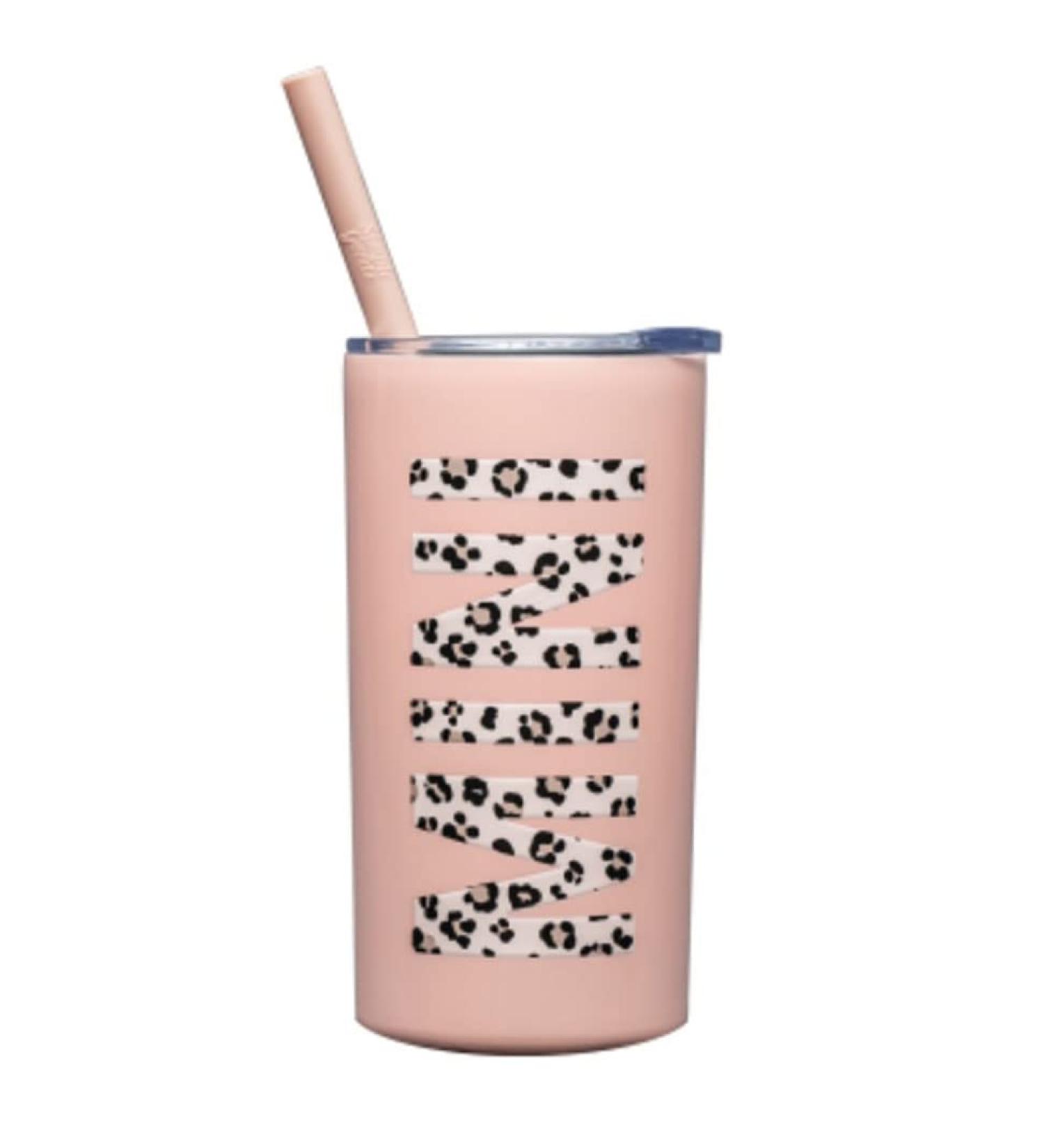 Lucky Love Mini Stainless Steel Leopard Insulated Kids Cup - Spill Proof Toddler Tumbler with Lid & Straw (Mini Blush Leopard) - Buy Online on SooperMarket.com