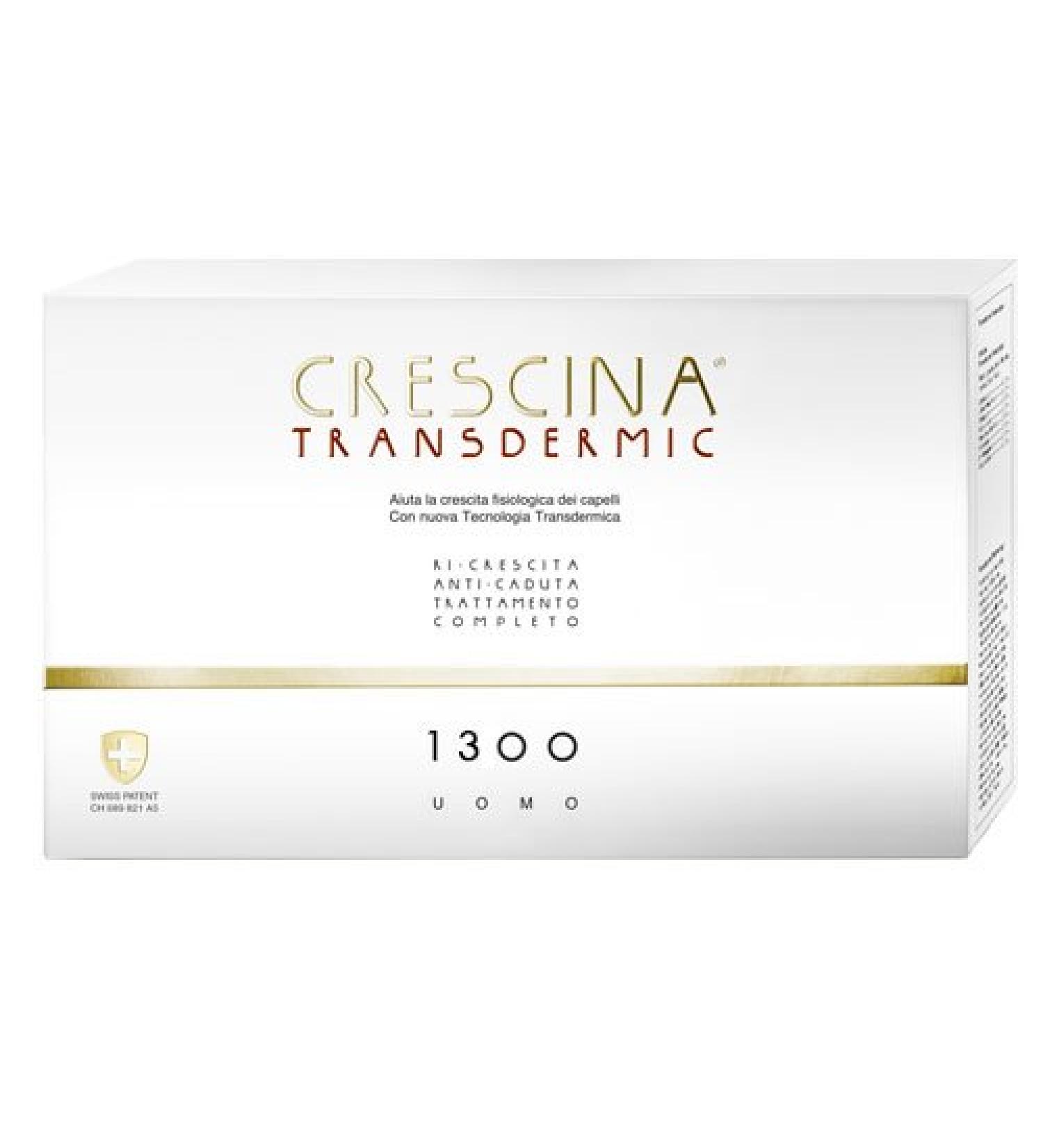 Labo CRESCINA TRANSDERMIC Complete Care Growth + Anti-Hair Loss 1300 Hair Care for Men 10 + 10 Ampoules