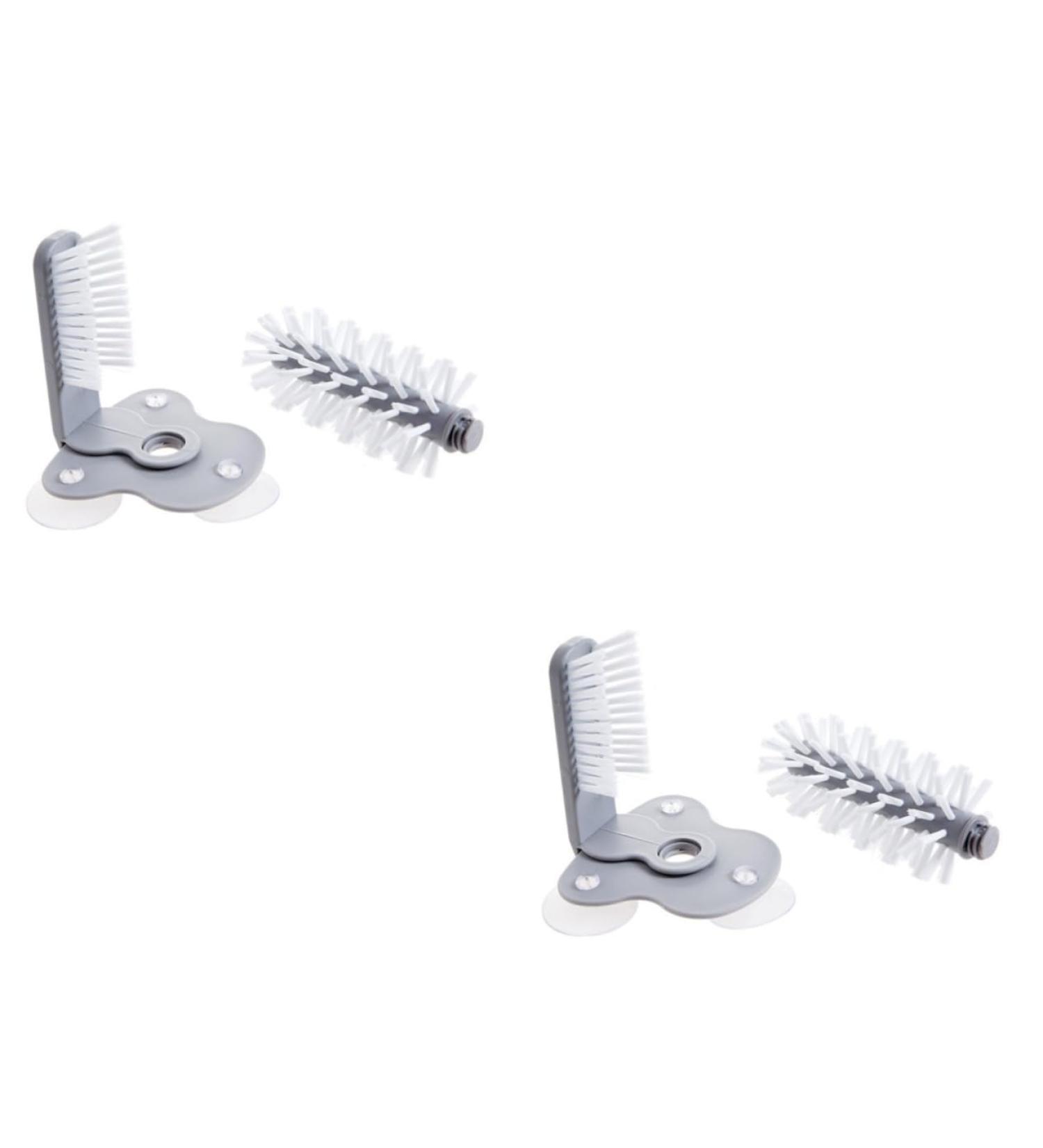 FRCOLOR 2pcs Creative Suction Wall Lazy Cup Brush Baby Water Brush Cleaner Vent Cleaner Glass Cleaner Brush Mug Brush Water Bottle Lazy Wall Brush Earth Tones Makeup To Rotate - Buy Online on SooperMarket.com