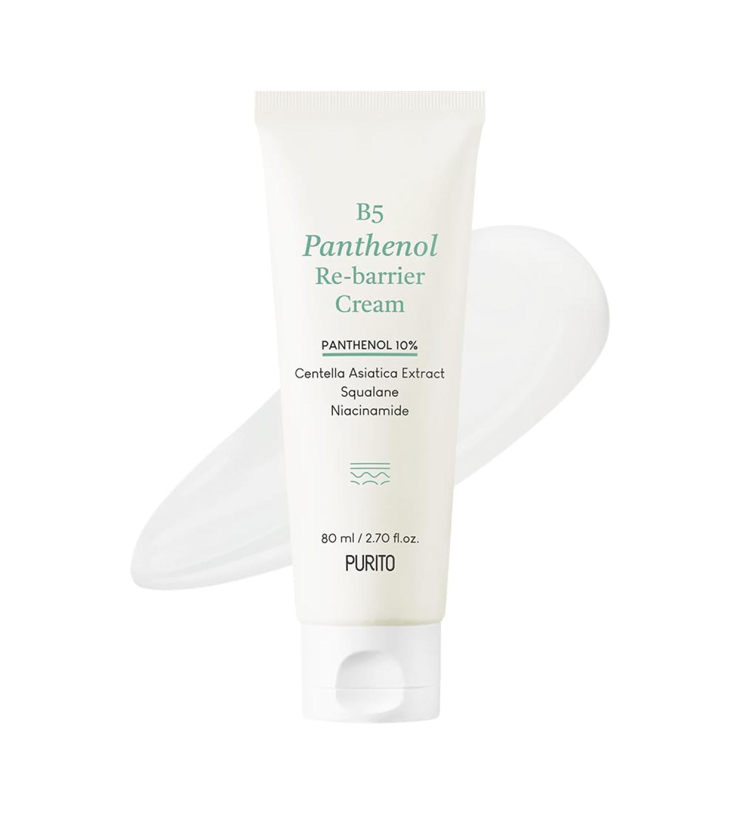 PURITO B5 Panthenol Re-barrier Cream 80ml / 2.70fl. oz. Vegan & Cruelty-free rich moisturizing cream moisturizing 80 ml (Pack of 1) - Buy Online on SooperMarket.com