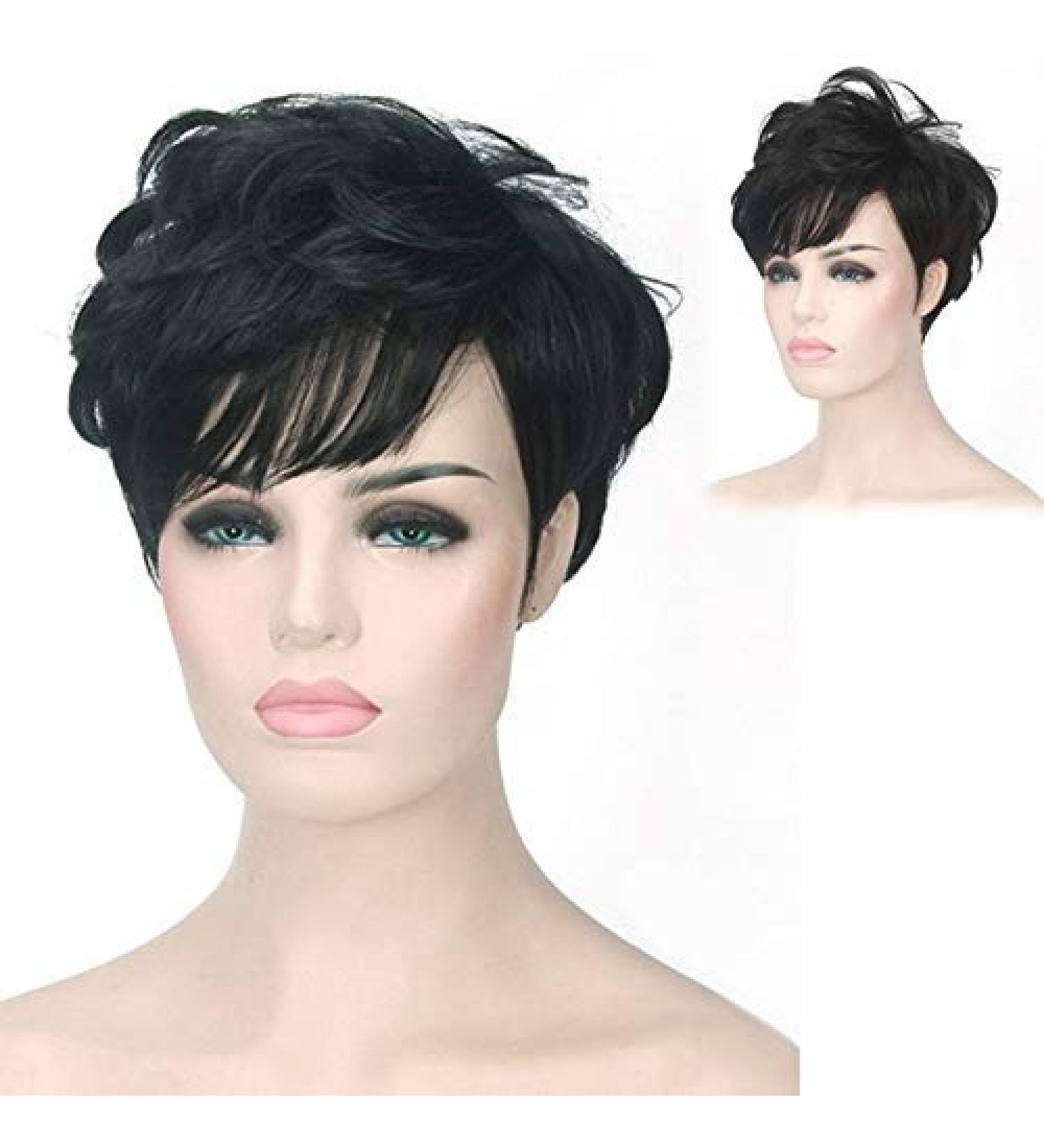 GJBXP 2018 Lolita Harajuku Short Ombre Wig Black Blonde Brown Heat Resistant Synthetic Hair Anime Cosplay Party Wigs for Women Pink Ombre Black