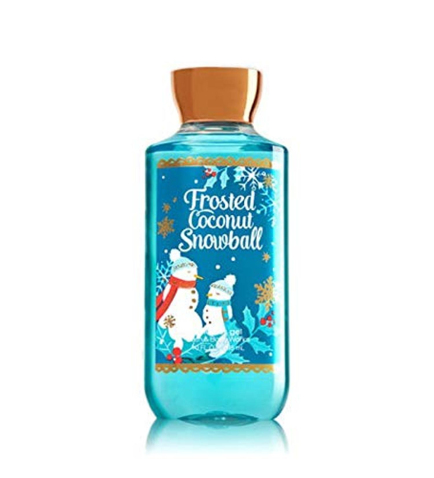 Bath and Body Works Frosted Coconut Snowball Shower Gel Body Wash 10 Ounce Full Size
