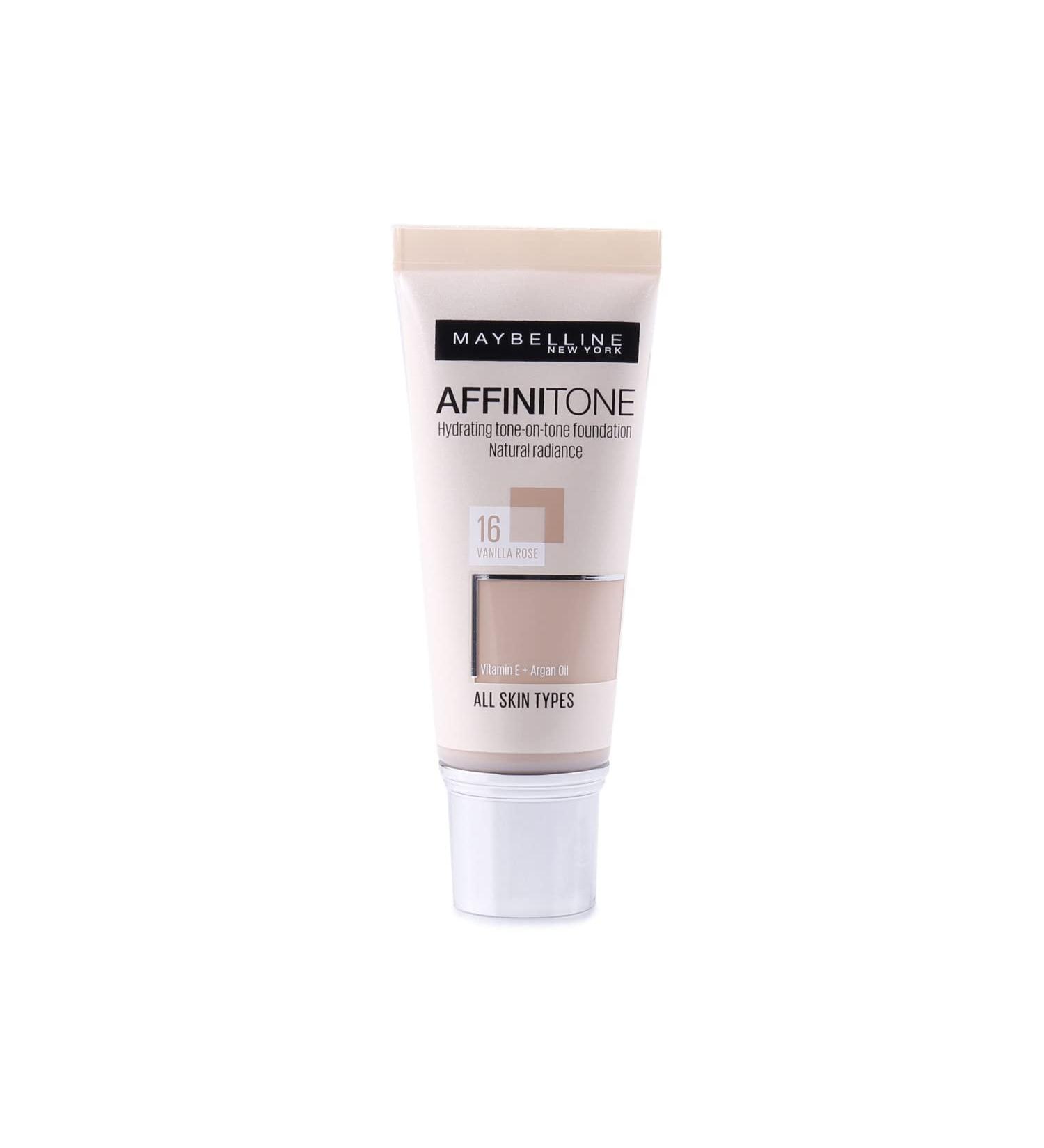 Maybelline Affinitone Perfecting And Protecting Foundation 30ml-16 Vanilla Rose - Buy Online on SooperMarket.com
