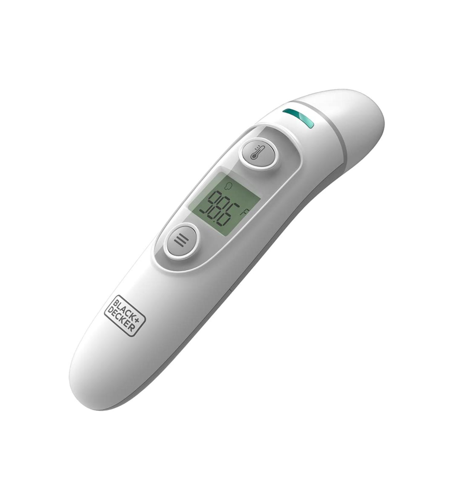 BLACK+DECKER 3-in-1 Infrared Thermometer | Fever Alarm, Forehead/Ear/Object Modes | Fast Response Time, Auto Shutdown | Mute Function for Babies (BDXTMB100) - Buy Online on SooperMarket.com