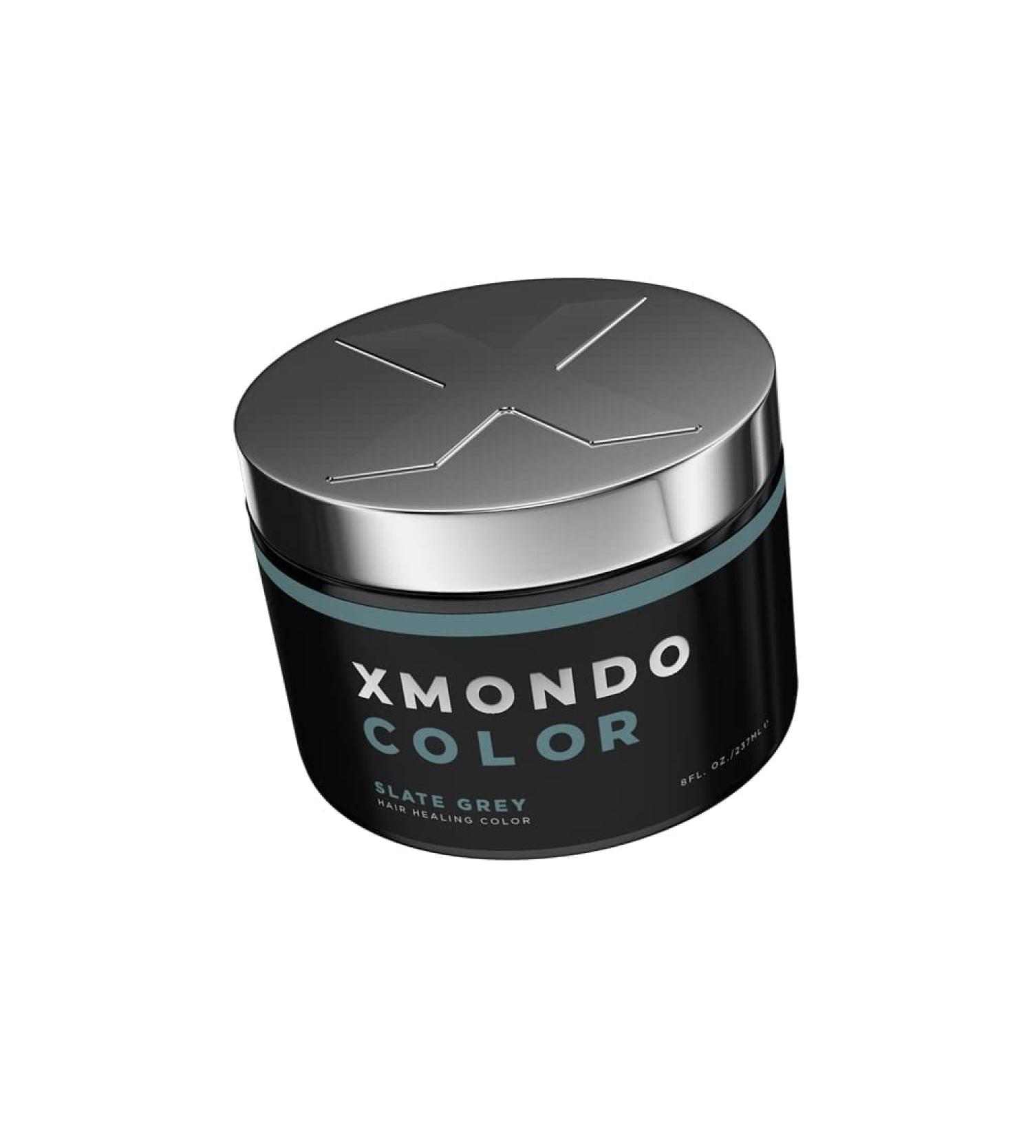 XMONDO Color Slate Grey Hair Healing Semi Permanent Color - 8 Fl Oz Vegan Formula with Hyaluronic Acid and Bond Building Technology - Buy Online on SooperMarket.com
