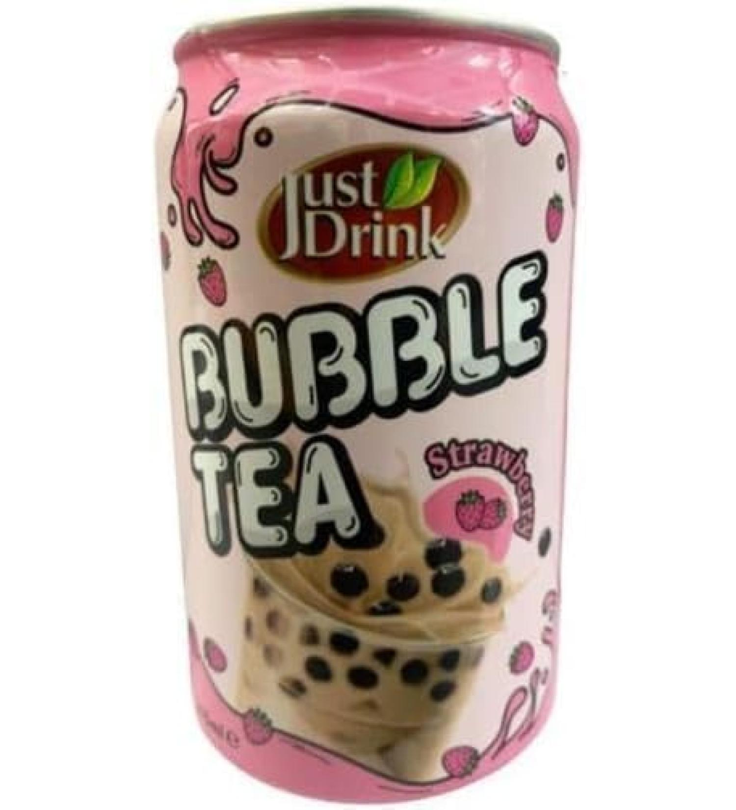 BUBBLE TEA Strawberry Flavour 315ml (Just Drink) (Pack Of 3) Delicious Tasty And Twisty Treat Gift Hamper For Christmas Birthday Easter Gift - Buy Online on SooperMarket.com