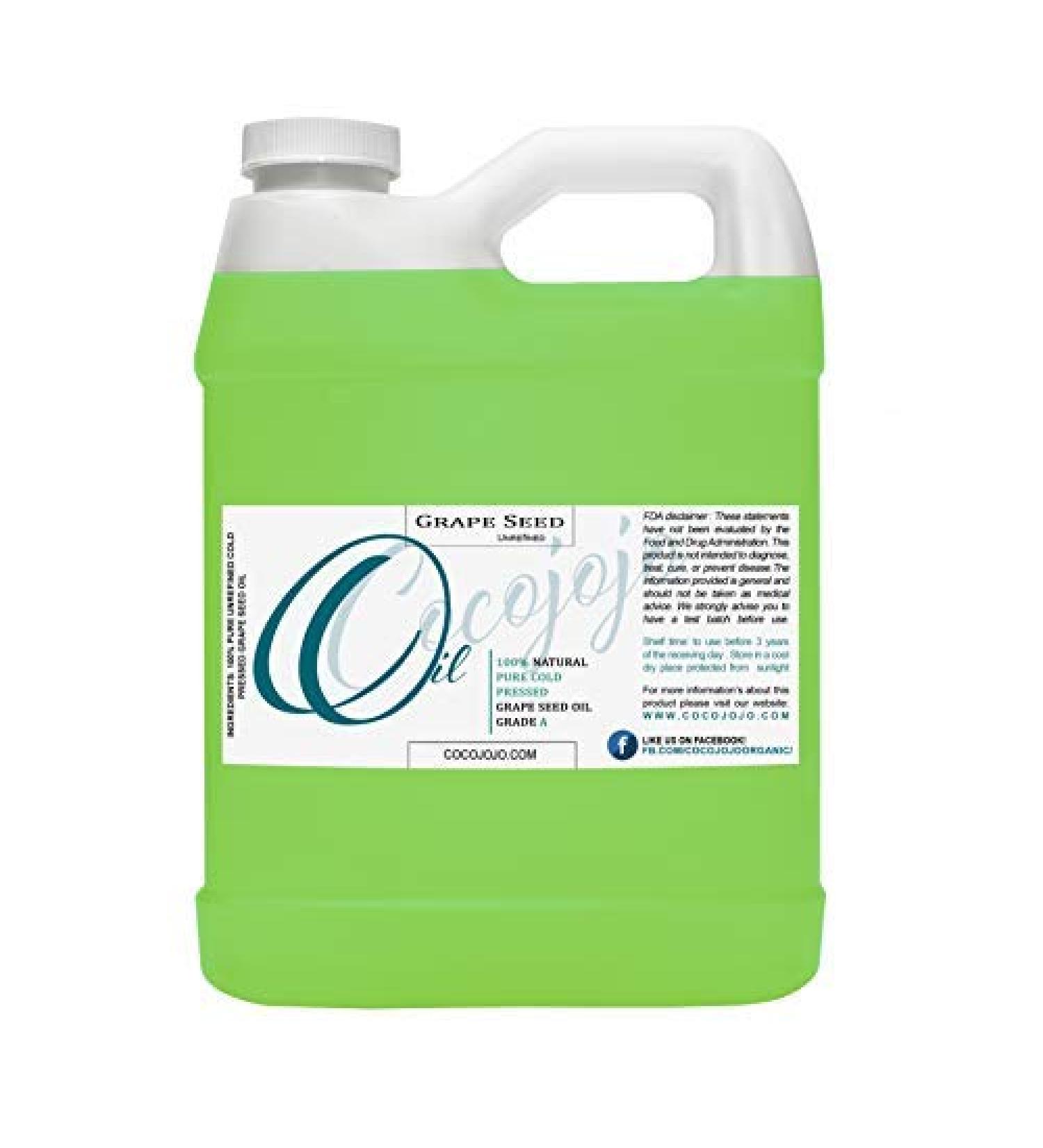 100% Pure Grapeseed Oil - Cold Pressed, Unrefined, All Natural - Non GMO, Vegan - 32 oz Bottle for Body, Hair, Face - Moisturizing and Nourishing - Packaging May Vary - Buy Online on SooperMarket.com
