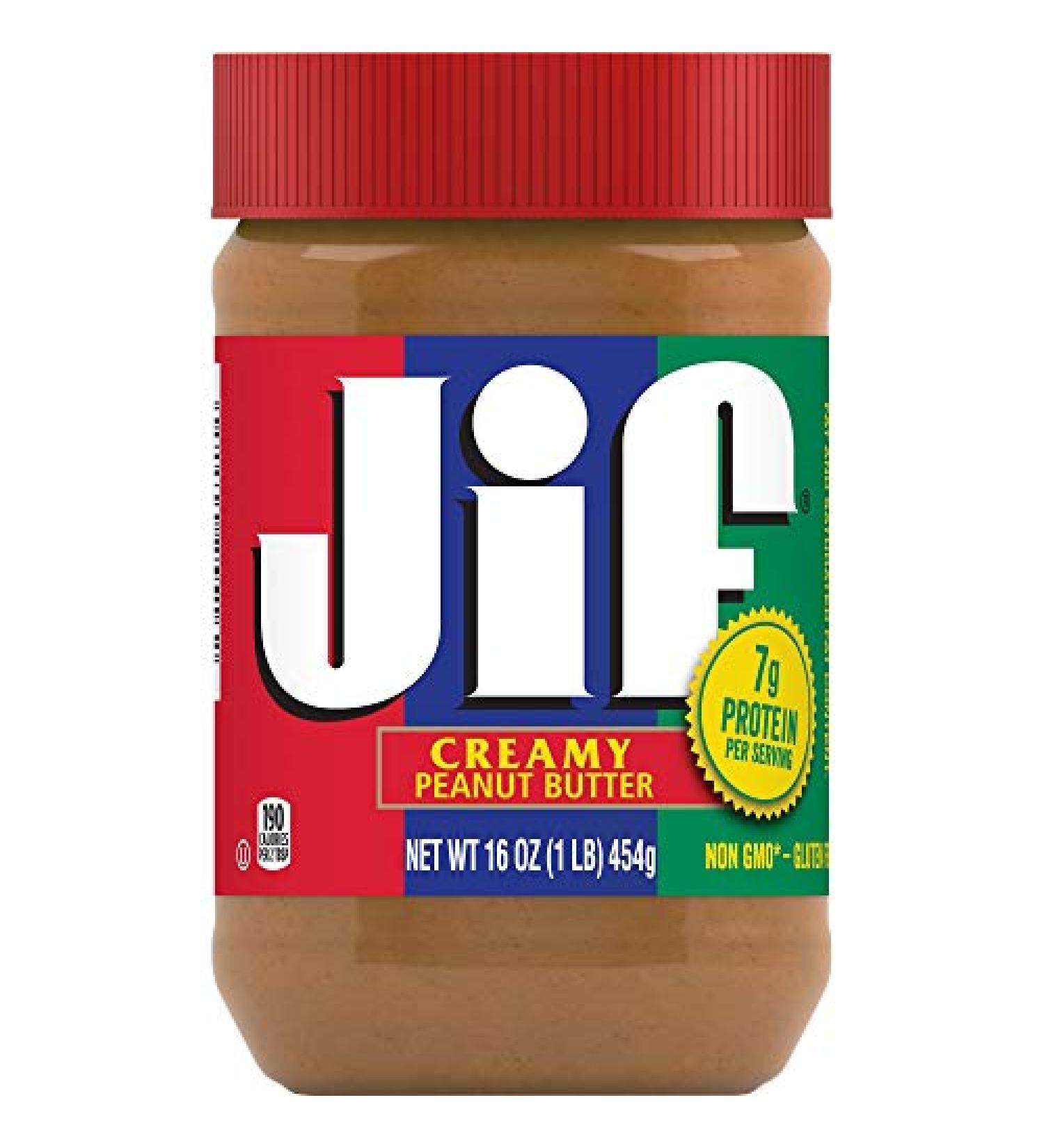 Jif Creamy Peanut Butter 16 oz - Pack of 3 - Perfect for Spreads & Baking - Buy Online on SooperMarket.com