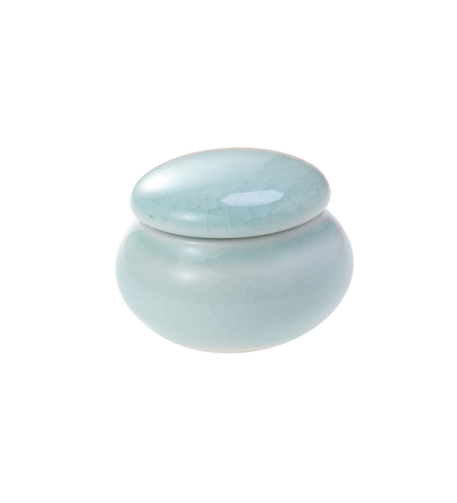 UPKOCH Mini Ceramic Cream Jars for Cosmetics & Toiletries - 4.6X2.7X3.5CM (Blue) - Perfect for Lotion Shampoo & Hand Cream Storage - Buy Online on SooperMarket.com