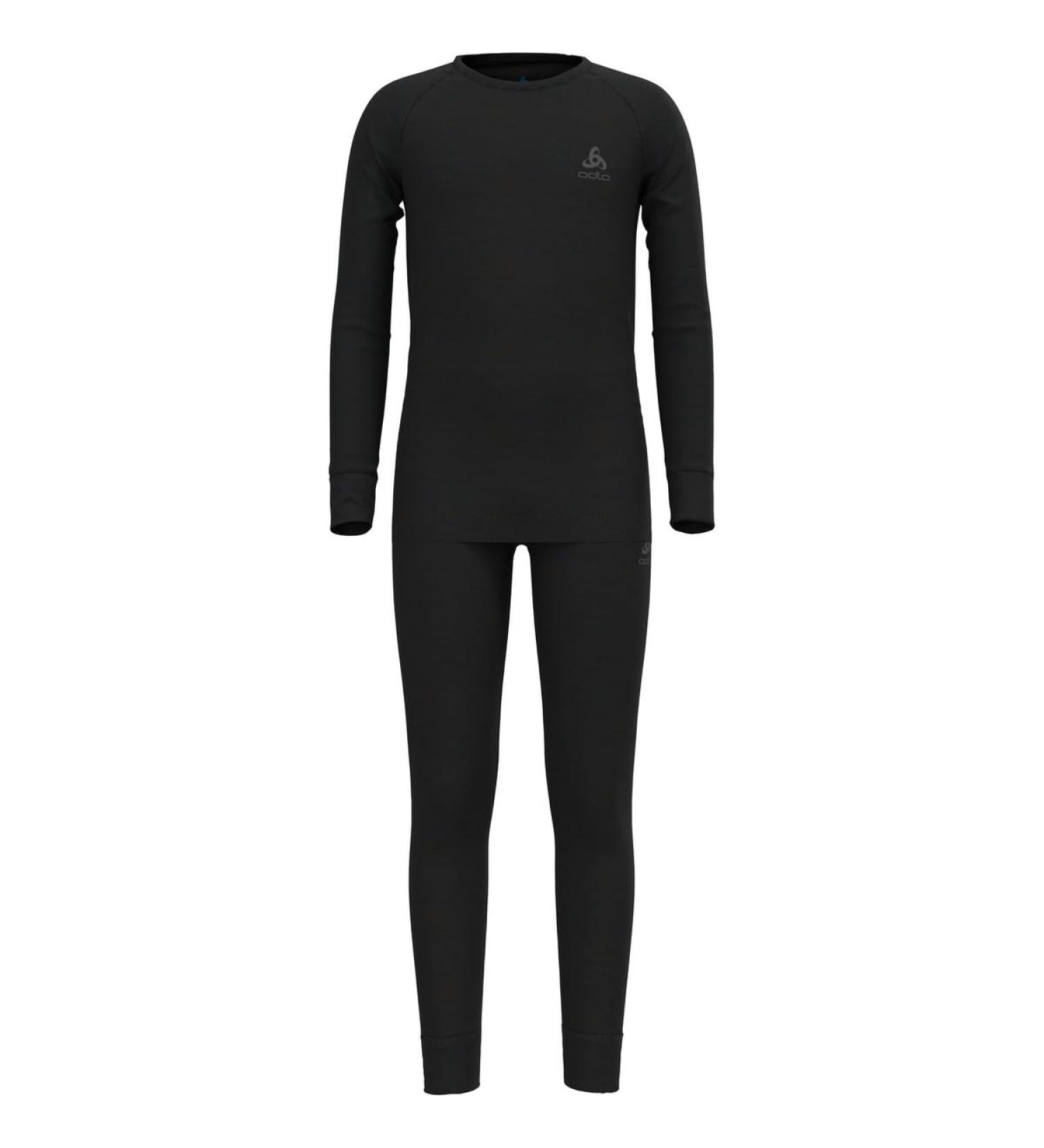 Odlo Unisex Children Merino 200 Kids_112029 Base Layer Set 152 Black