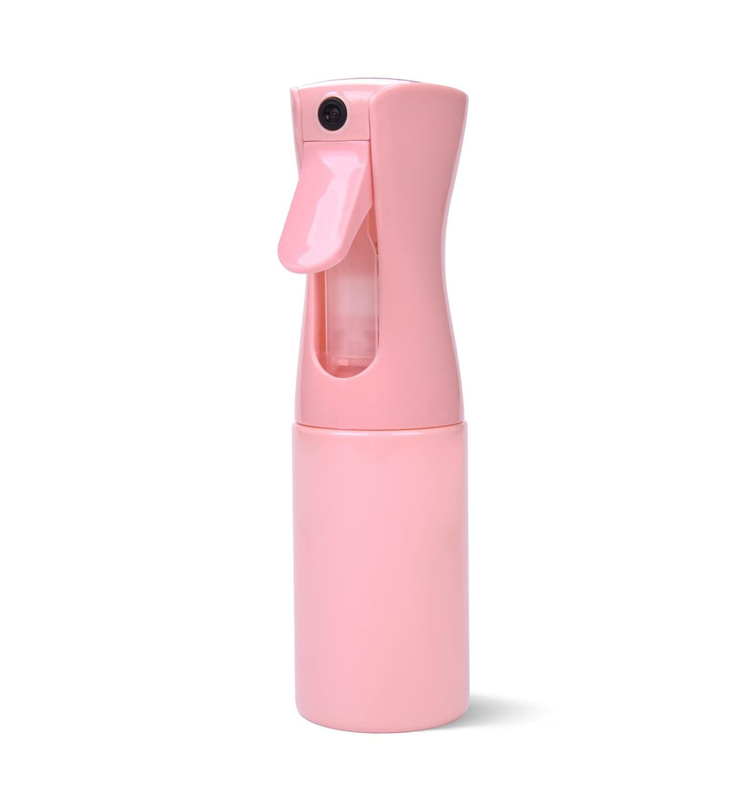 Continuous Spray Bottle 6.8oz/200ml Pink - Refillable Ultra Fine Misting Sprayer for Hairstyling, Cleaning, Salons & More - Buy Online on SooperMarket.com