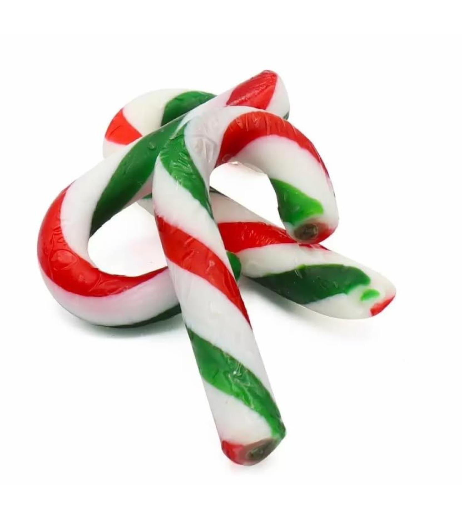 25 Mini Candy Canes Christmas Sweets 3 Flavours Sweet Treat Gifting Co.