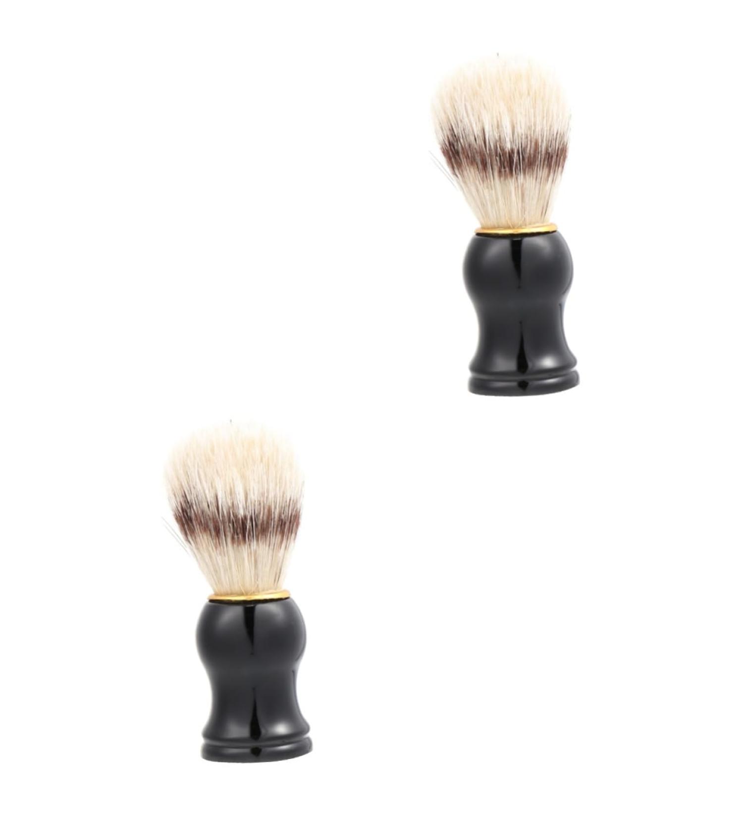 Buy Angoily 2 Pcs Makeup Brush & Beard Brush - Nylon & Bristle Hair Brushes for Perfect Grooming | International Shipping Available - Buy Online on SooperMarket.com