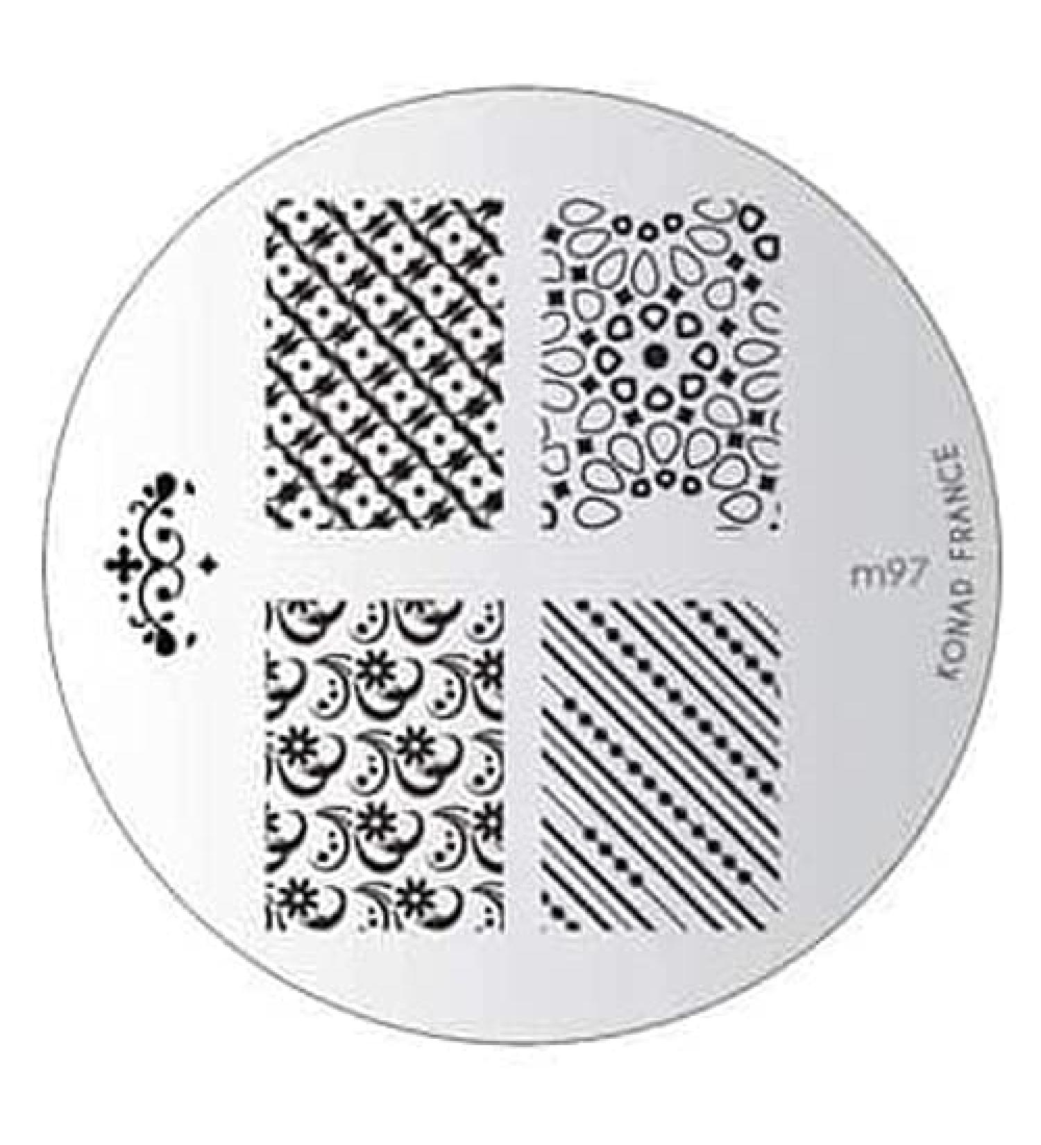 Konad Official M97 Plate for Stamping Nail Art