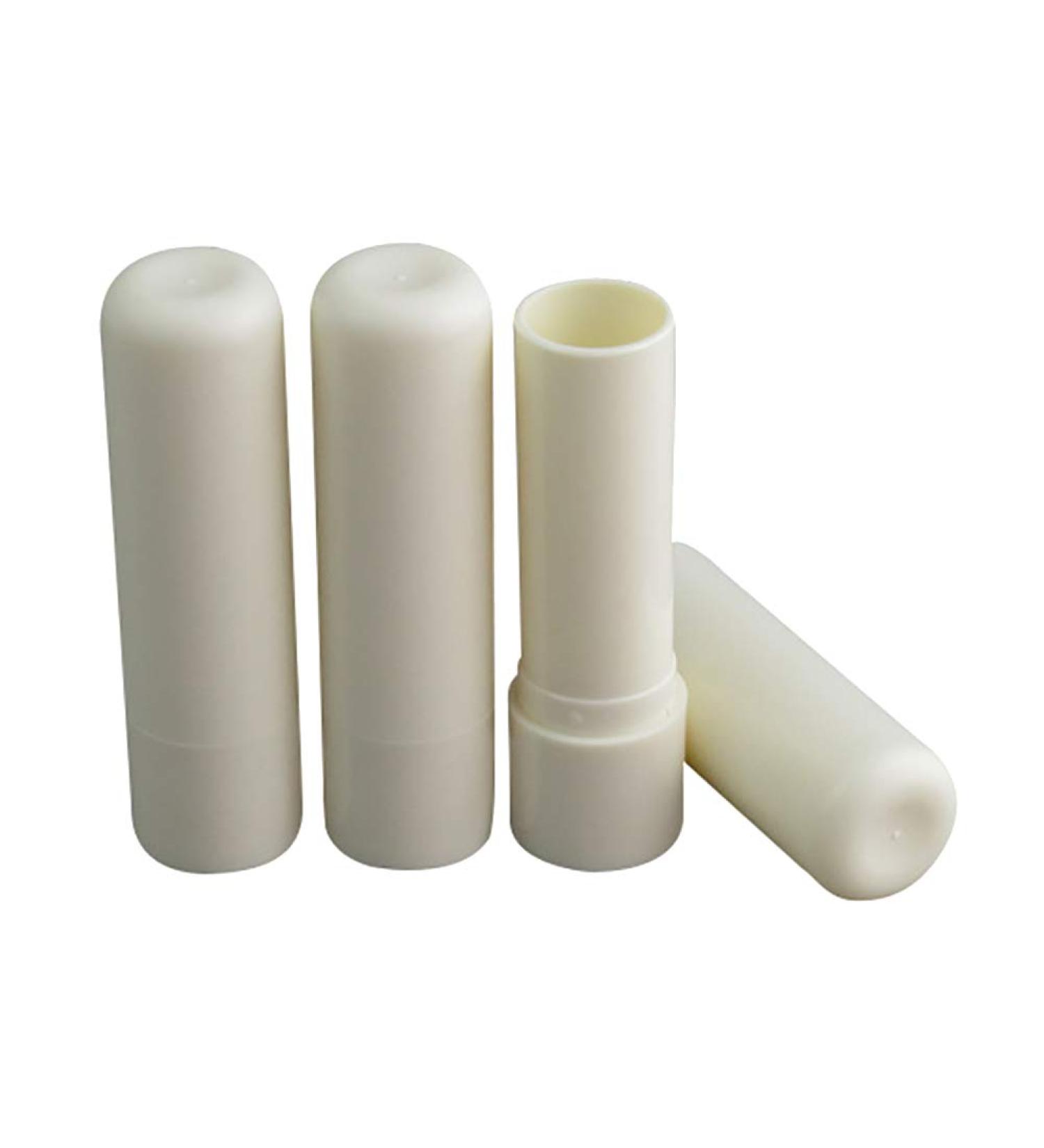 Haifly 12pcs Empty Lip Balm Tubes - Beige Lipstick Containers for DIY Cosmetics | International Shipping - Buy Online on SooperMarket.com
