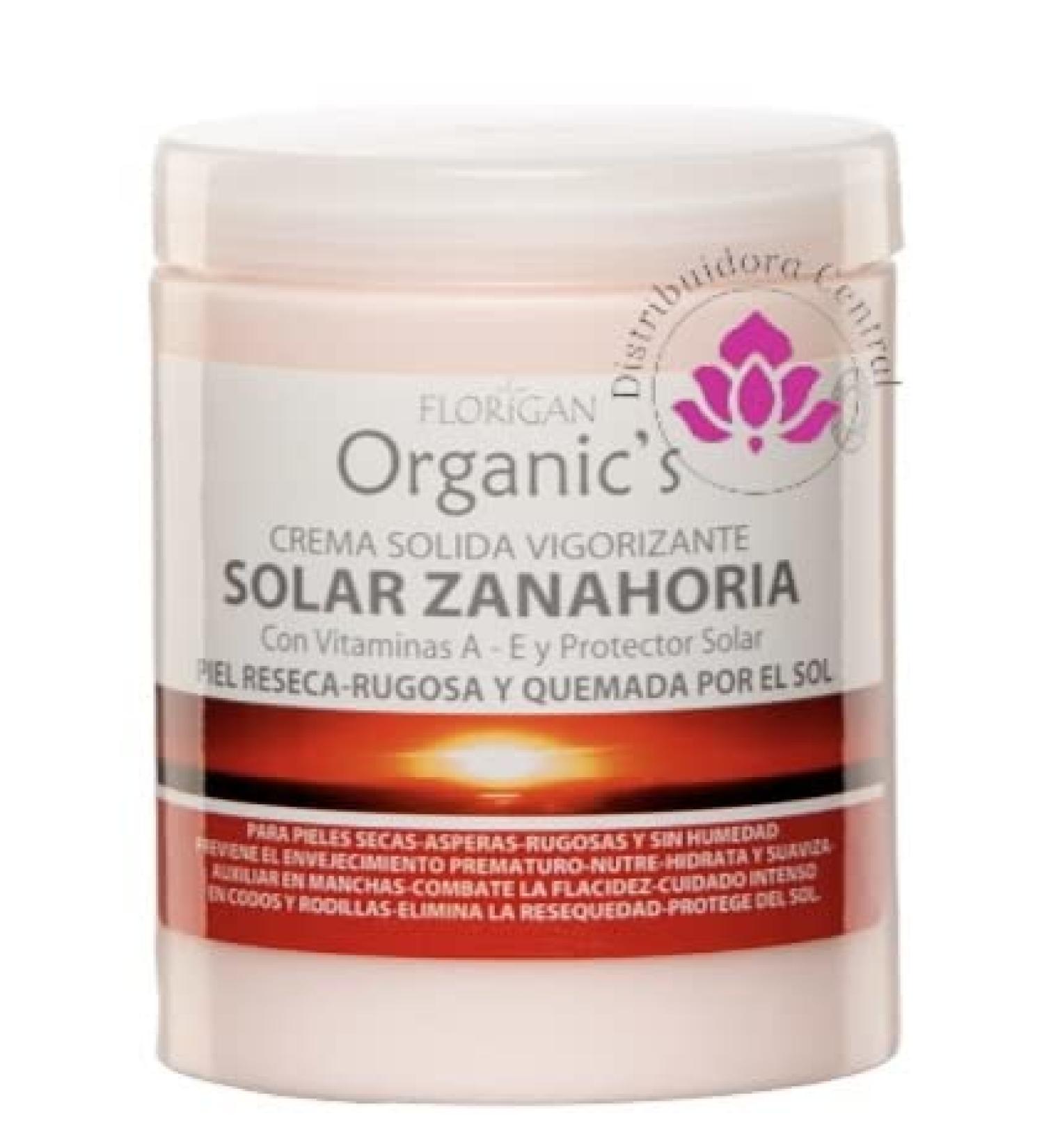 Florigan Invigorating Face & Body After Sun Solid Cream - Solar Zanahoria Vitamin A & E Infused 600g - Best for Skin Hydration & Sun Care - Buy Online on SooperMarket.com