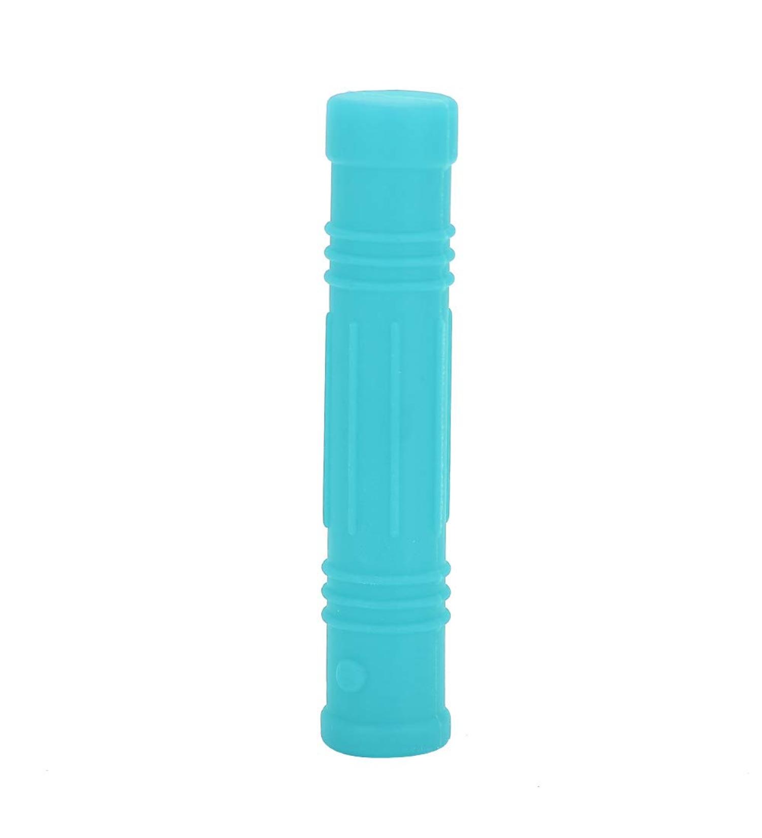 Silicone Chew Pencil Toppers | Safe Baby Teething Toys | Sky Blue Sabre Pen Holder Teether for Infants - Buy Online on SooperMarket.com