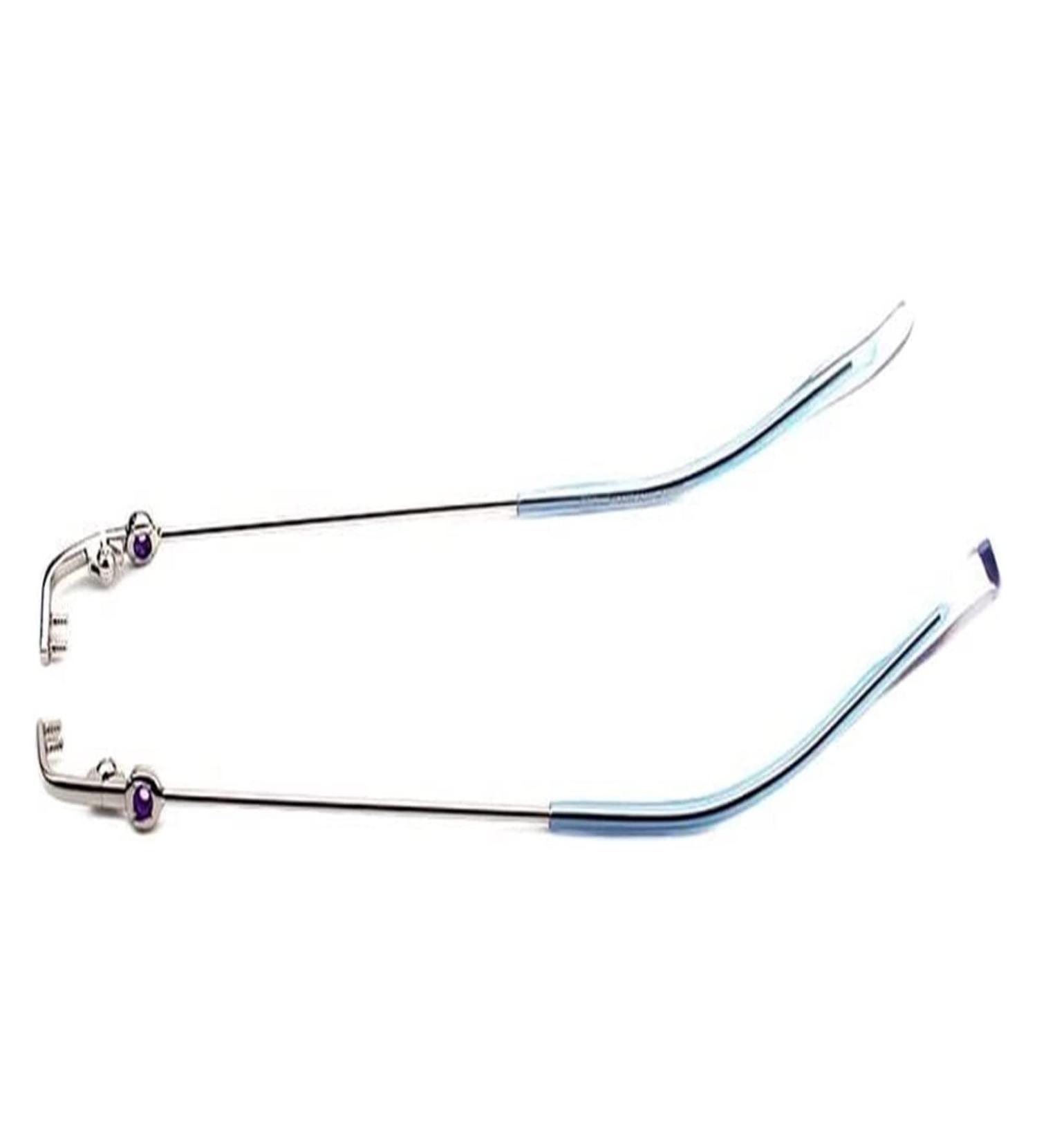 Buy Ranara Replacement Glasses End Tips - Metal Repair Parts for Borderless 2-Hole Glasses - 1 Pair - Blue - Buy Online on SooperMarket.com