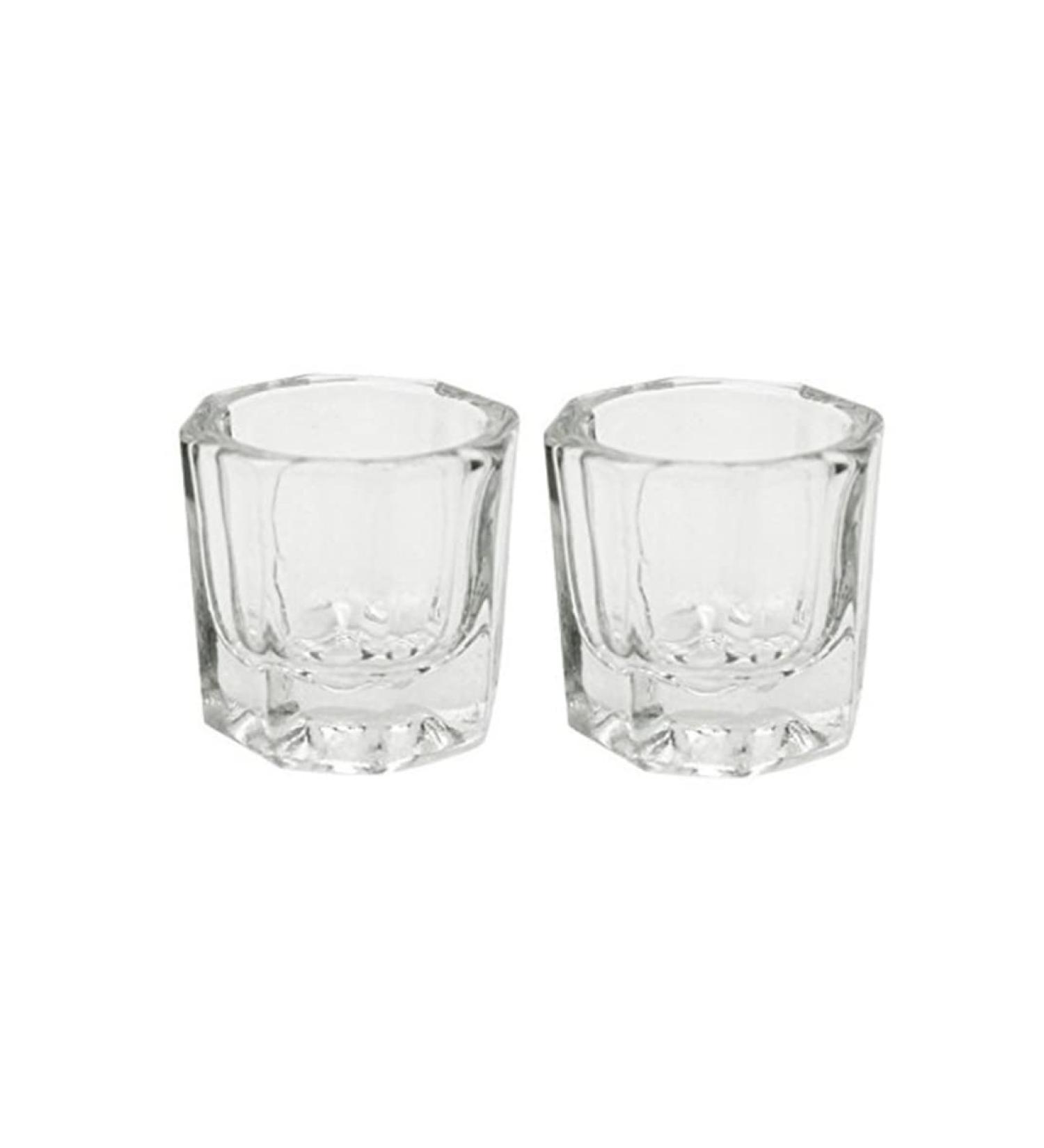 Manicure Bowl 2pcs Dappen Dish for Acrylic Nails Clear Glass Acrylic Nail Monomer Liquid Bowl Acrylic Powder Holder Acrylic Glass Jar Dampen Dish Liquid Cup - Buy Online on SooperMarket.com