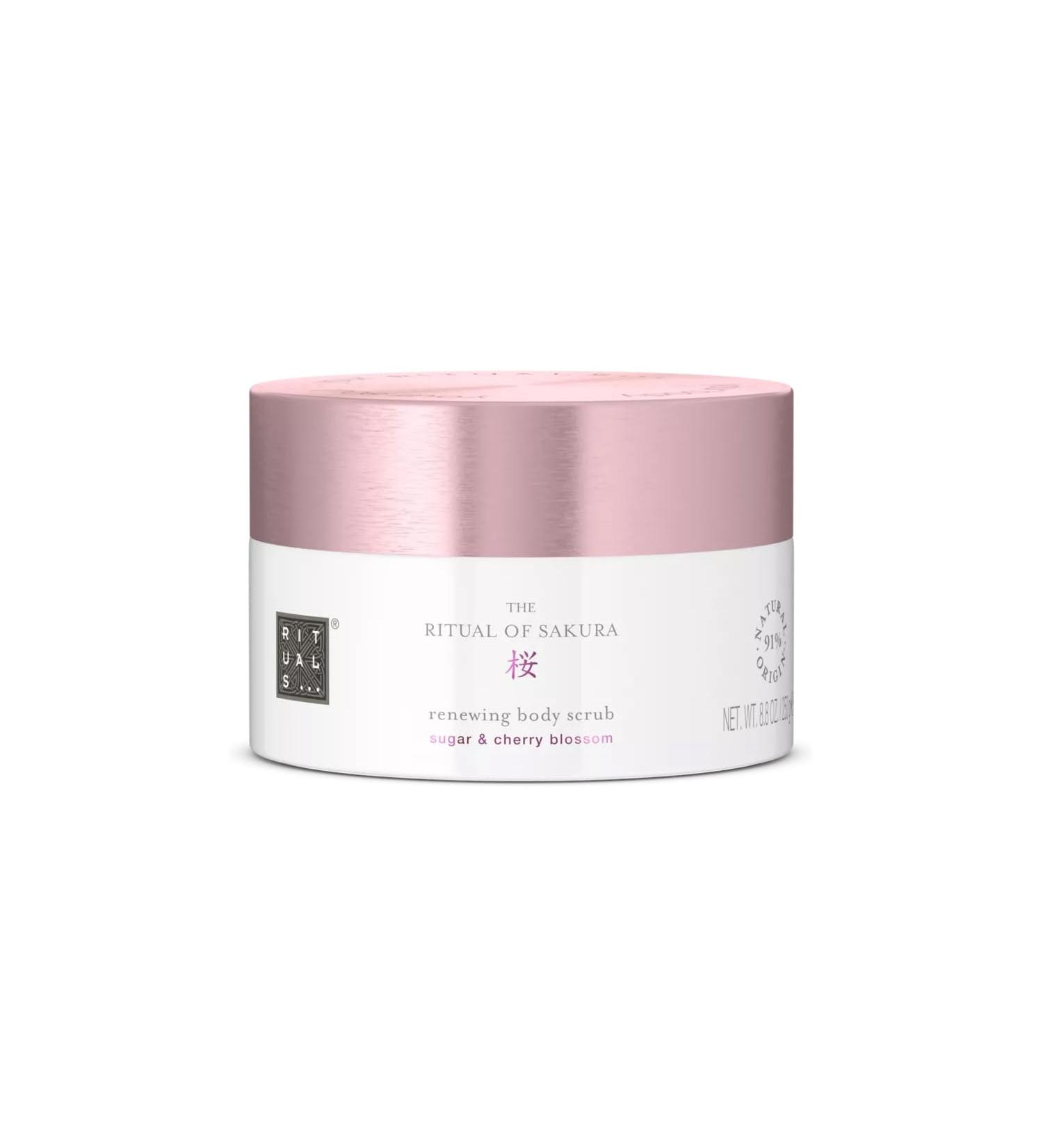 Rituals Body Scrub The Ritual of Sakura - Natural Sugar Peeling with Cherry Blossoms & Rice Milk - 250g International Shipping - Buy Online on SooperMarket.com