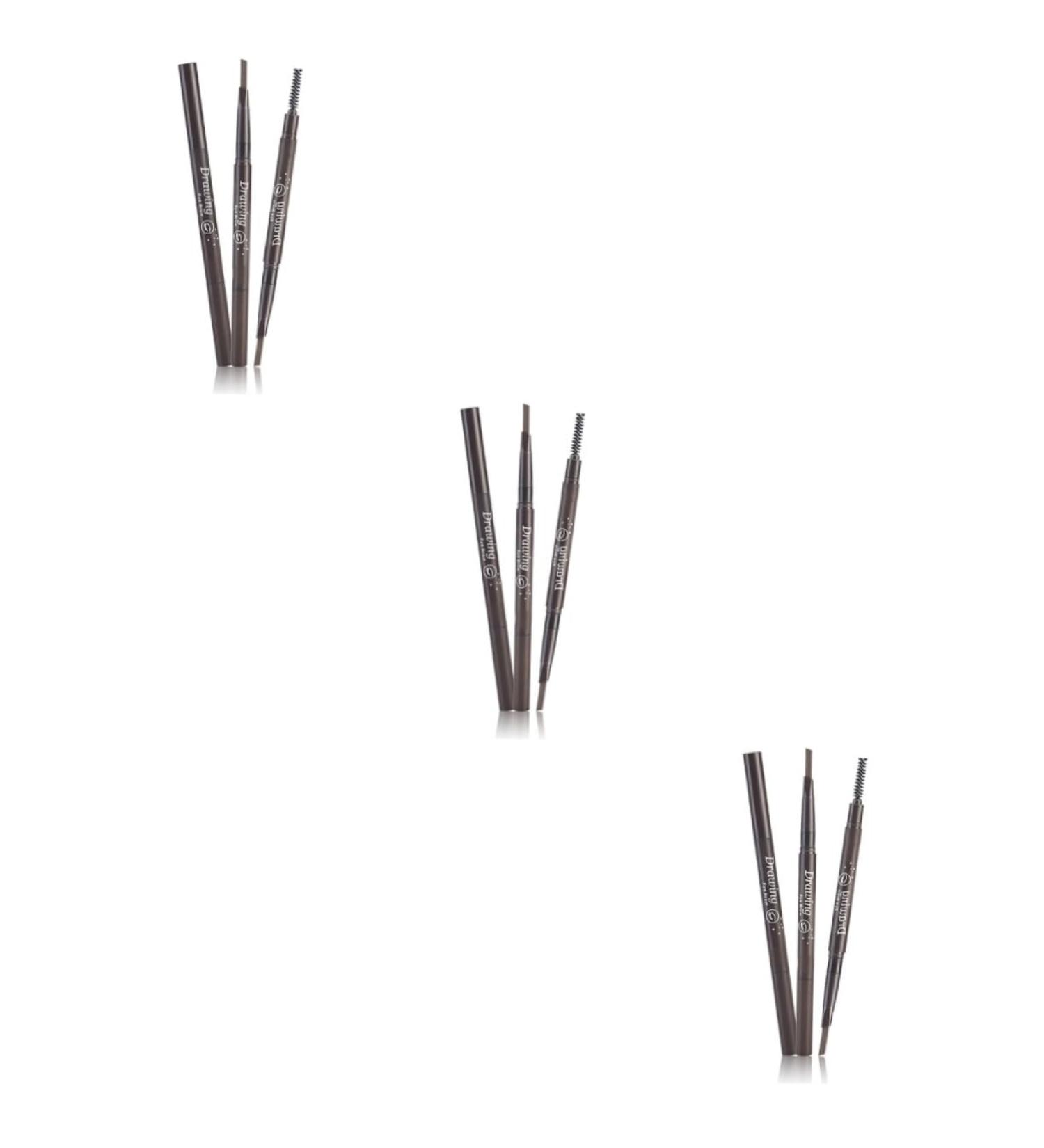 Beavorty 3pcs 2 1 Eyebrow Pen Eyebrow Pencil Waterproof Eyebrow Brush Refill Double Head To Rotate - Buy Online on SooperMarket.com