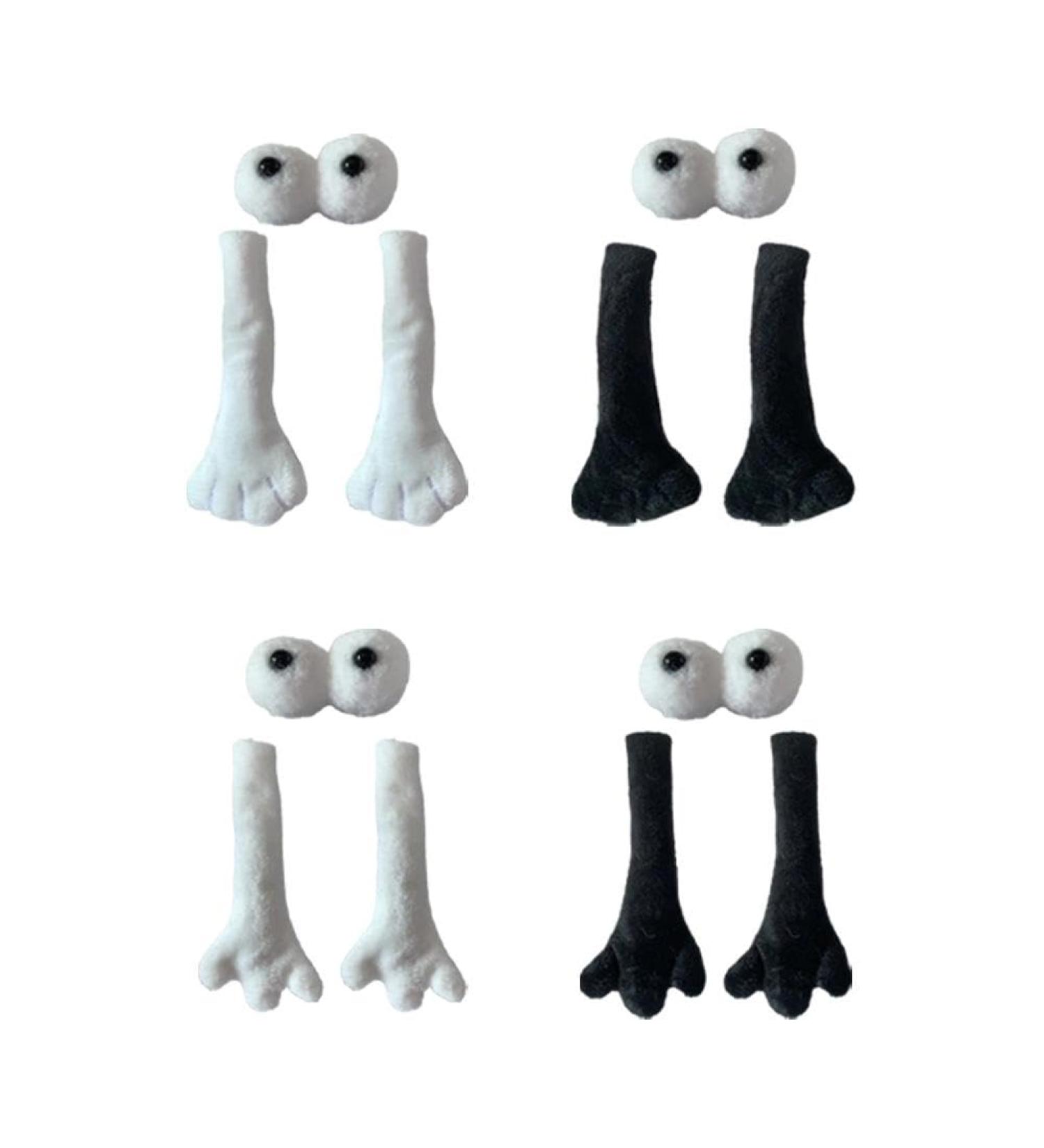 4 Pack 3D Magnetic Doll Charm Couple Holding Hands Socks Accessories - Funny & Cool Wedding Gifts for Women Men - Buy Online on SooperMarket.com
