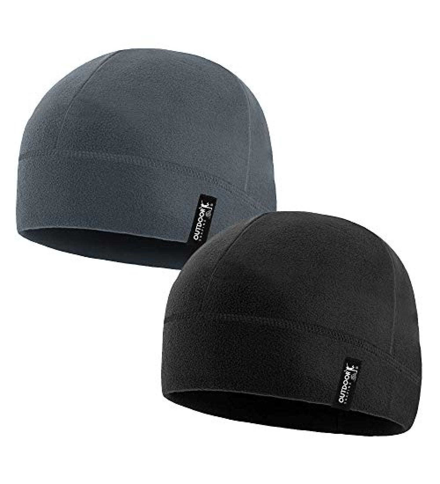 Tactical Fleece Winter Beanie 2 Pack - Military Army Watch Cap in Black & Grey - Buy Online on SooperMarket.com