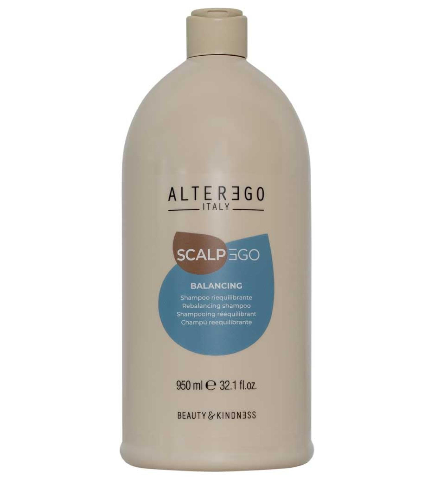 Alter Ego SCALPEGO Balancing Shampoo | Ideal for Scalp Skin with Excess Sebum and Impurity | Shampoo for Irritated Scalp 950 ml *New Packaging (2024)* 950 ml (Pack of 1)