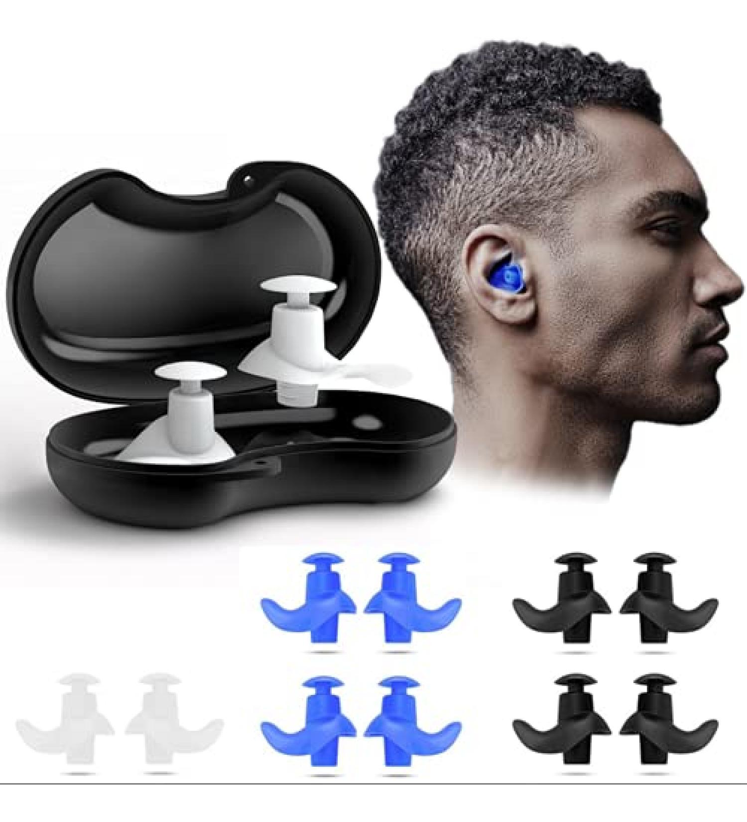 Naohiro Swimming Earplugs  5-Pairs Pack Waterproof Reusable Silicone Swimming Ear Plugs for Swimming Showering Bathing Surfing Snorkeling and Other Water Sports Suitable for Kids and Adults (Adult) - Buy Online on SooperMarket.com