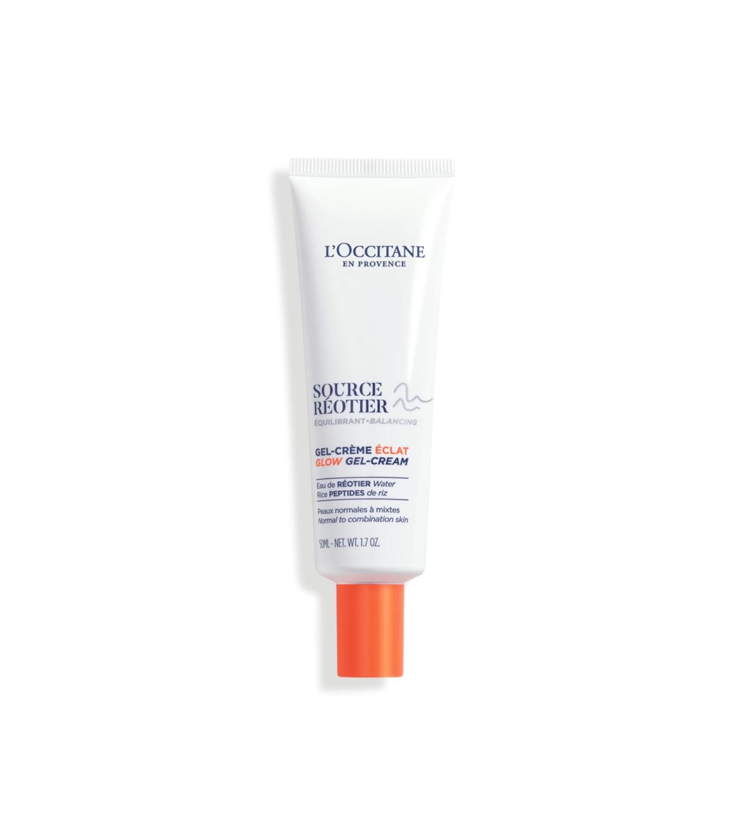 L'OCCITANE Source R otier Glow Gel-Cream 50 ml | Formulated with Hyaluronic Acid | Vegan & 92% Readily Biodegradable | Luxury & Clean Beauty Skincare for All Skin Types - Buy Online on SooperMarket.com