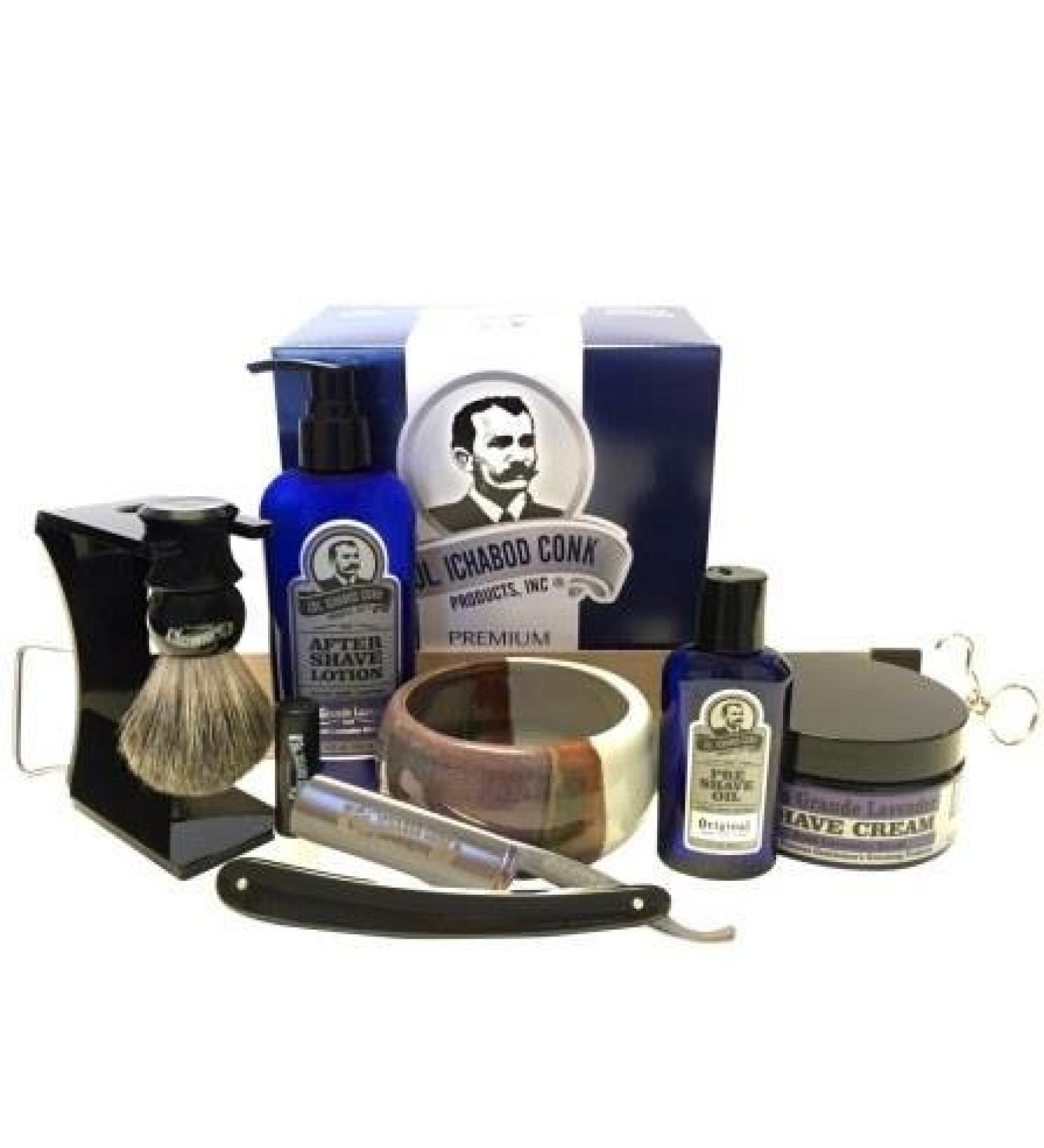 Colonel Conk Model 2316 Straight Razor Set with Santa Fe Bowl - Premium Shaving Kit for Men | International Shipping Available - Buy Online on SooperMarket.com
