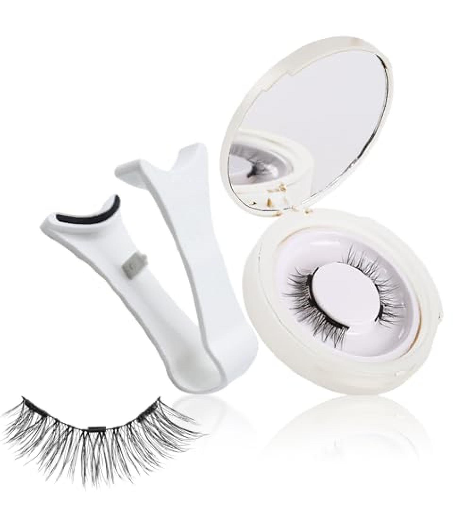 Magnetic Eyelashes - Reusable Co Magnetic Lashes with Applicator | No Glue Needed Natural Look - Buy Online on SooperMarket.com