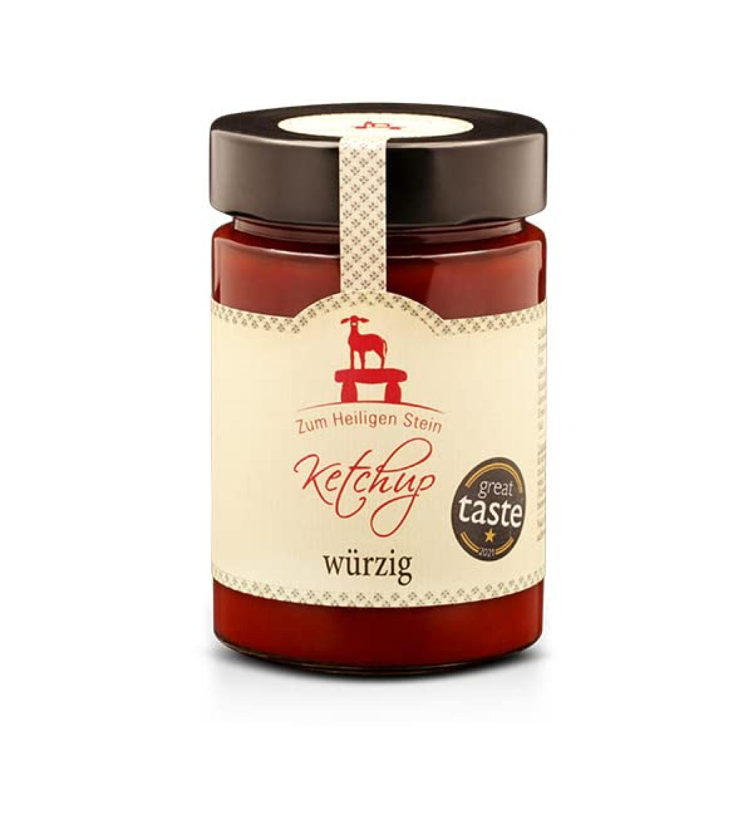 Buy Zum Heiligen Stein Spicy Ketchup - Pack of 3 (3x400g) | International Shipping Available - Buy Online on SooperMarket.com
