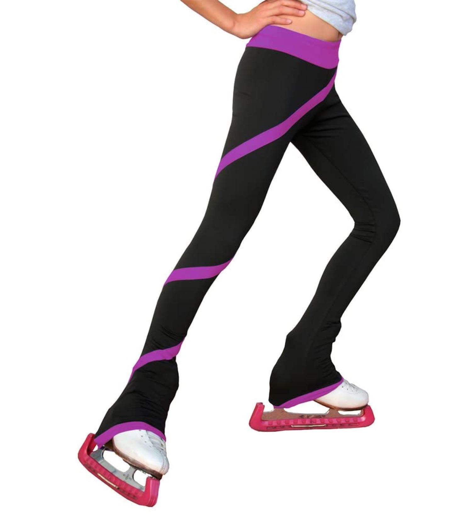ChloeNoel P06 Spiral Figure Skating Pants (Adult) Purple Size 8-10 - Buy Online on SooperMarket.com