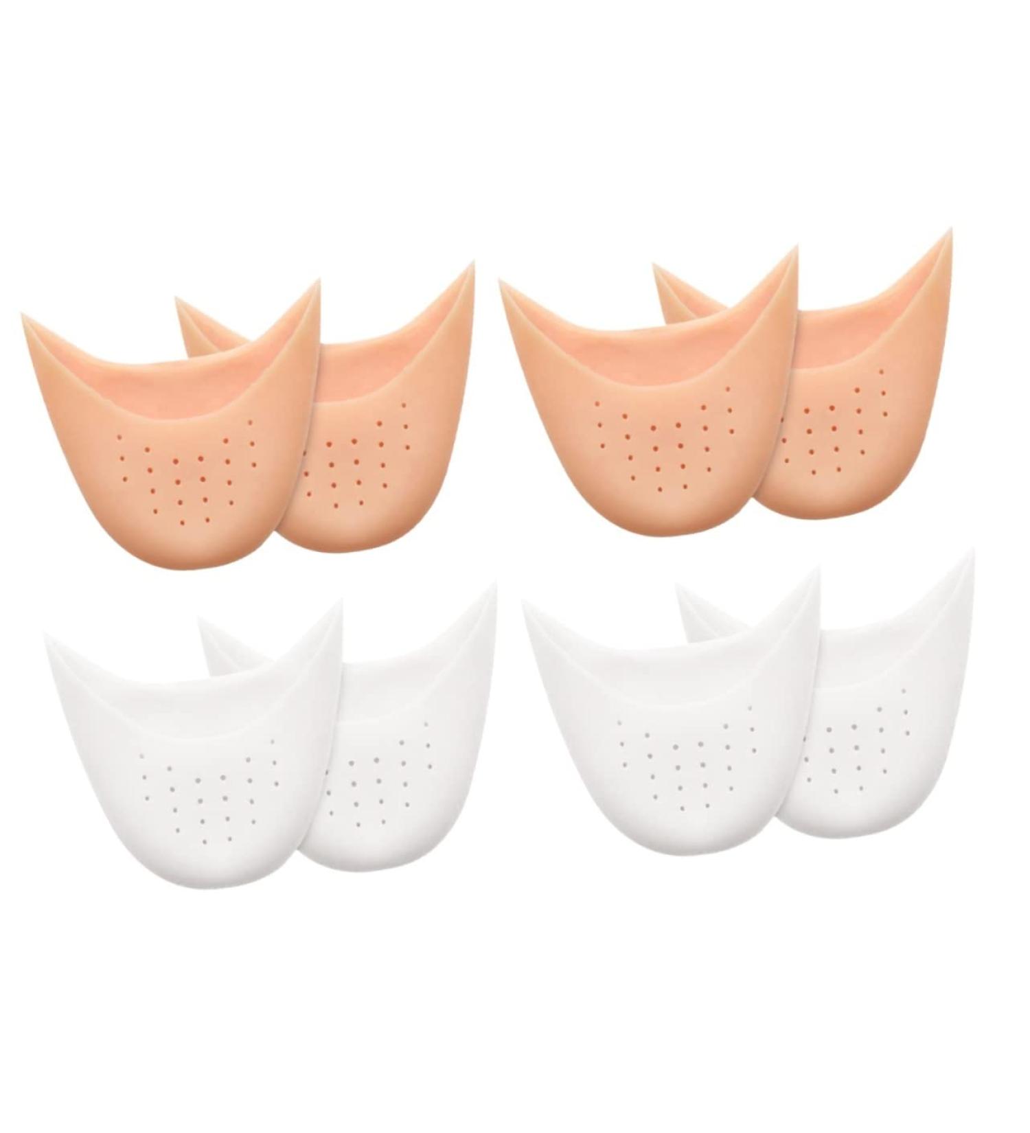 4 Pairs Pink Silica Toe and Heel Protectors for Athlete Shoes and Ballet Heels - Buy Online on SooperMarket.com