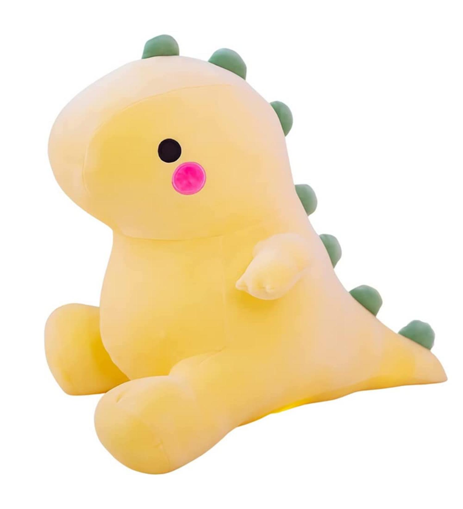 NatureMan Cute Dinosaur Plush Toy - Kawaii Soft Animal Doll for Children's Room Decoration (Yellow) - Buy Online on SooperMarket.com