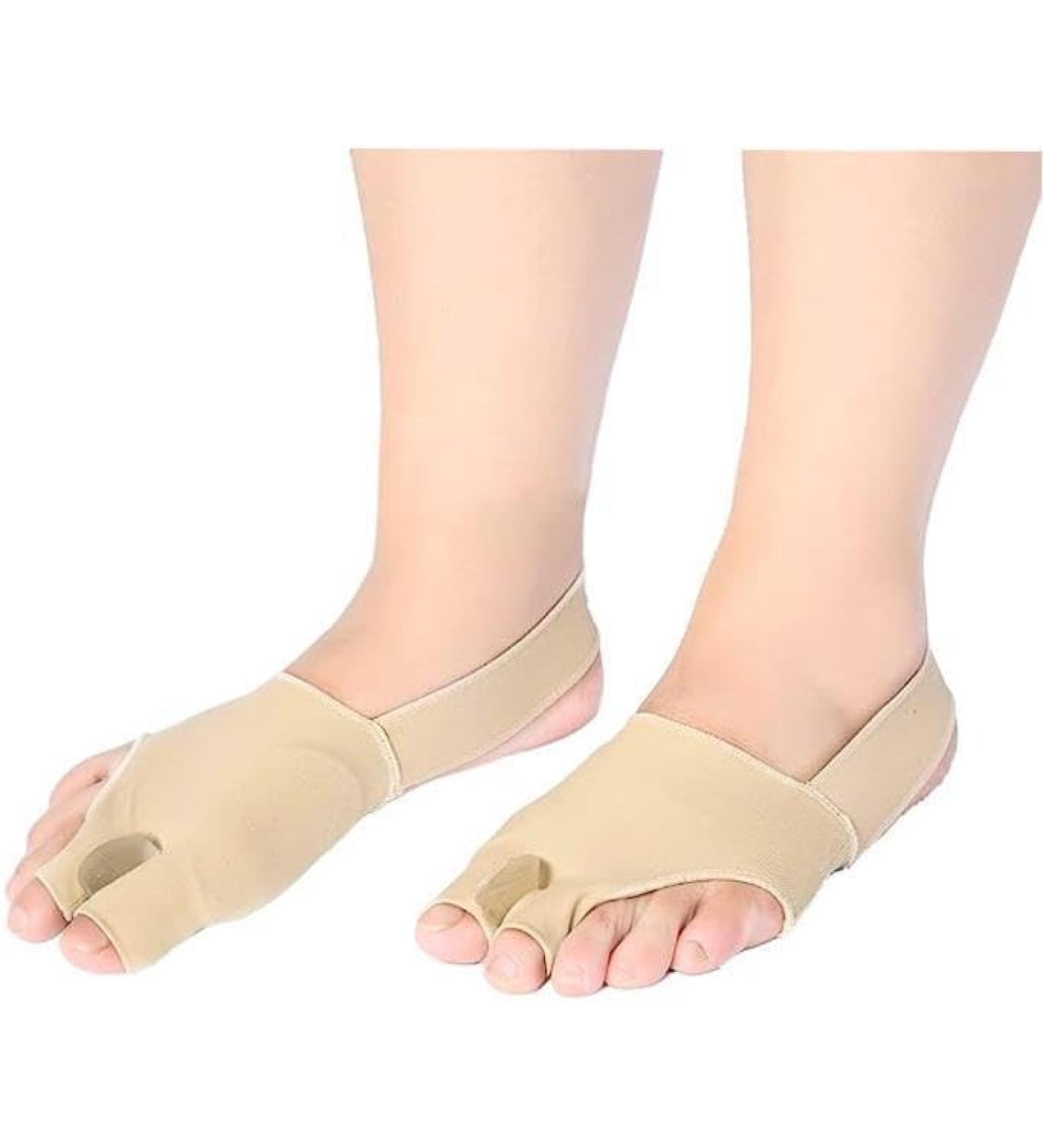 Gel Toe Separators & Bunion Corrector Set - Relief for Hallux Valgus, Crooked Toes, Foot Alignment Aid for Men & Women - Protect from Discomfort & Pressure - Buy Online on SooperMarket.com