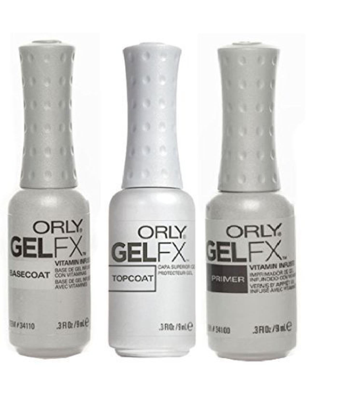 Orly Gel Fx Top Coat Base Coat Primer Kit for Nails .03 oz Value Pack by Orly