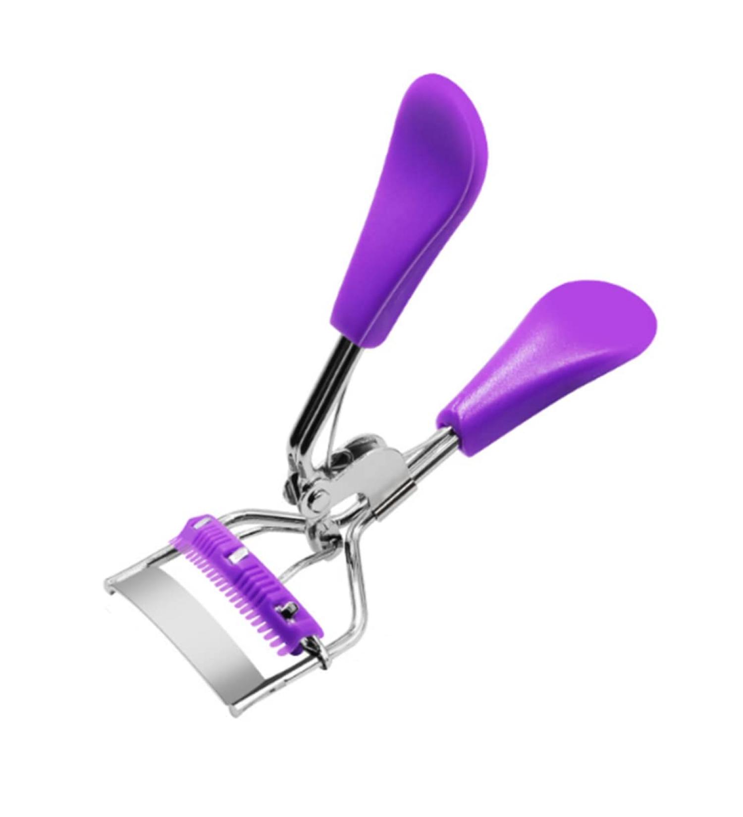 Eyelash Curler Lash Curler with Built in Comb Eye Lash Clip Cosmetic Makeup Curling Tool for Women Purple - Buy Online on SooperMarket.com