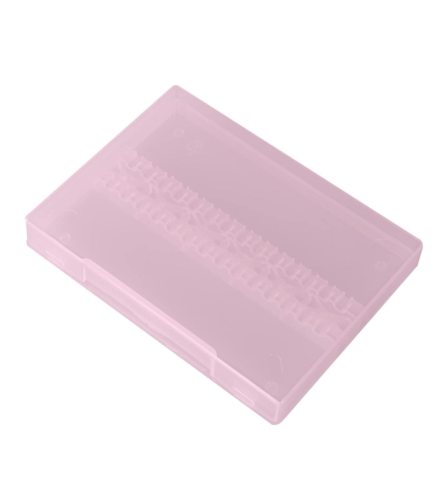 14 Holes Professional Nail Art Polishing Grinding Drill Bit Holder Storage Box (Pink) - Buy Online on SooperMarket.com